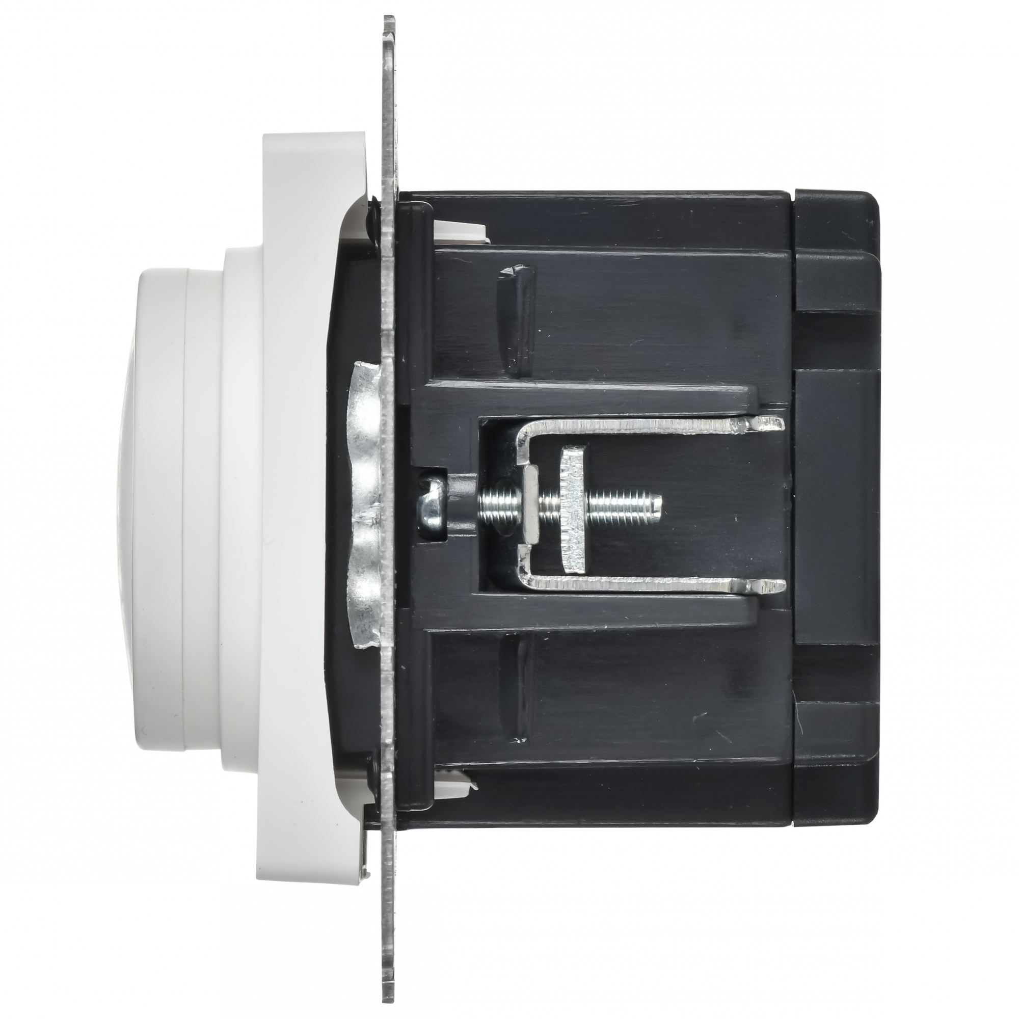 BRITE Светорегулятор поворотно-нажимной 600Вт СС10-1-0-БрАБ арктический белый IEK BR-D20-0600-K91