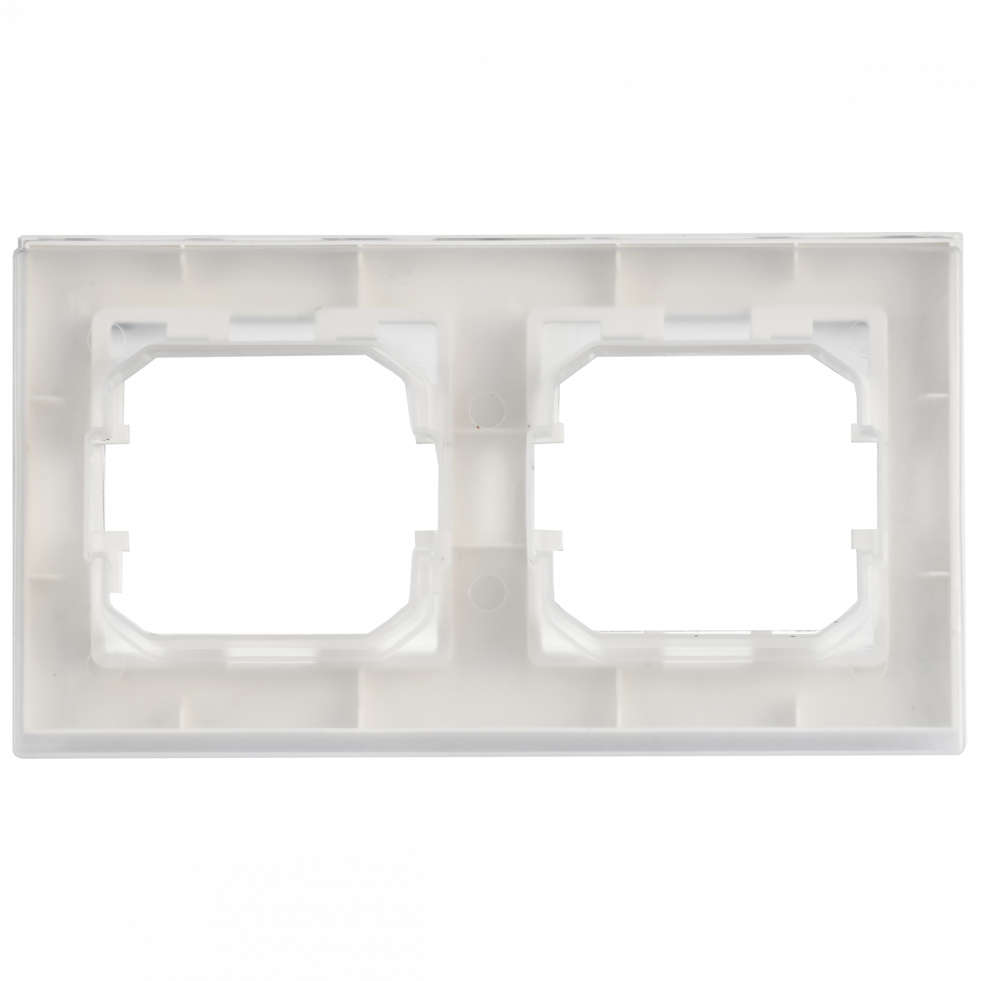 BRITE Рамка 2-местная IP44 РУ-2-БрАБ-44 арктический белый IEK BR-M22-44-K91