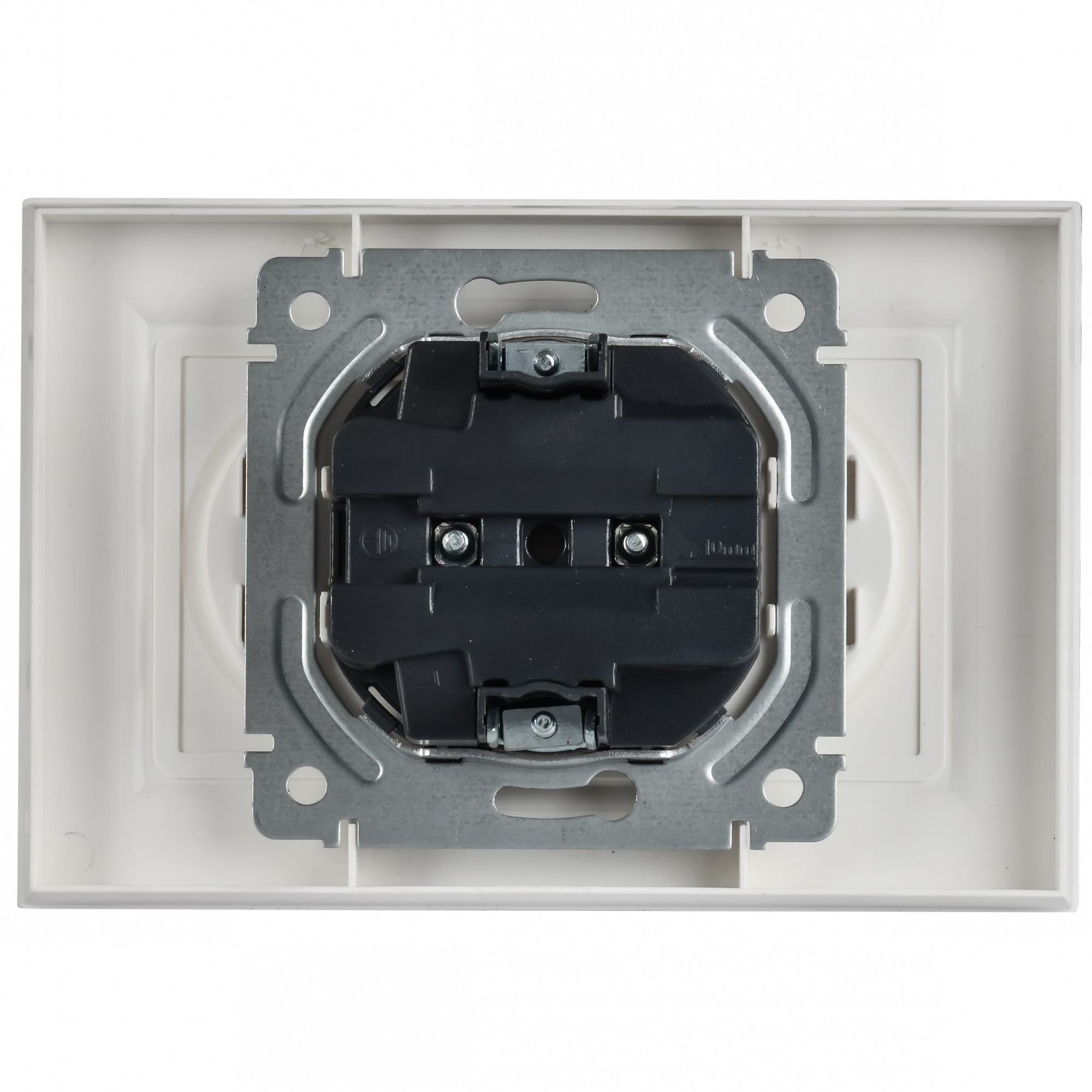 BRITE Розетка 2-местная без заземления без защитных шторок 10А в сборе РС12-2-БрАБ арктический белый IEK BR-R20-10-K91-F