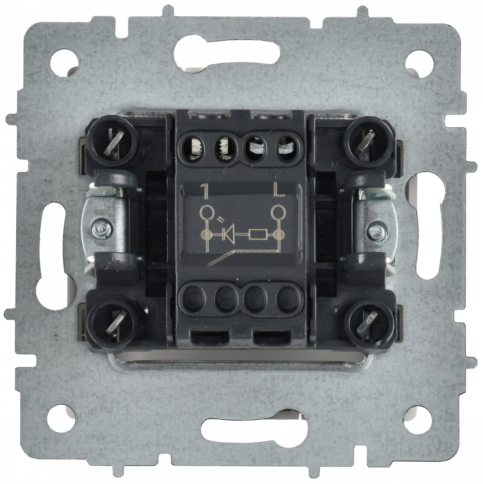 BRITE Выключатель 1-клавишный с индикацией 10А ВС10-1-1-БрАБ арктический белый IEK BR-V10-1-10-K91