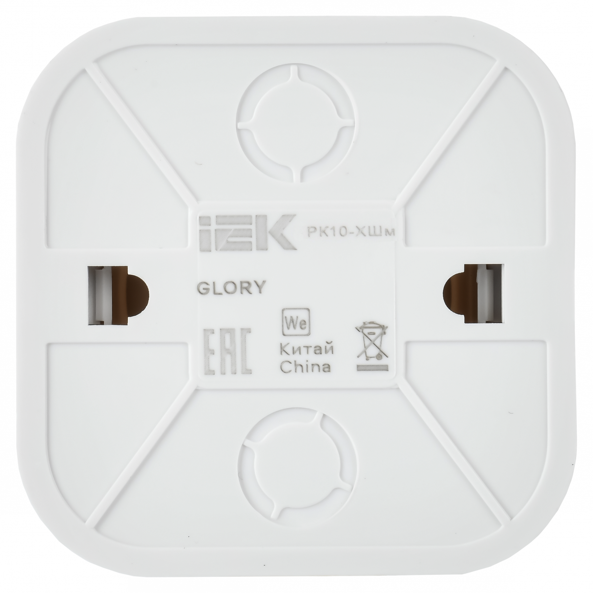 GLORY Розетка для открытой установки компьютерная RJ45 кат.5E РК10-ХШм шампань матовый IEK EKH10-K37M