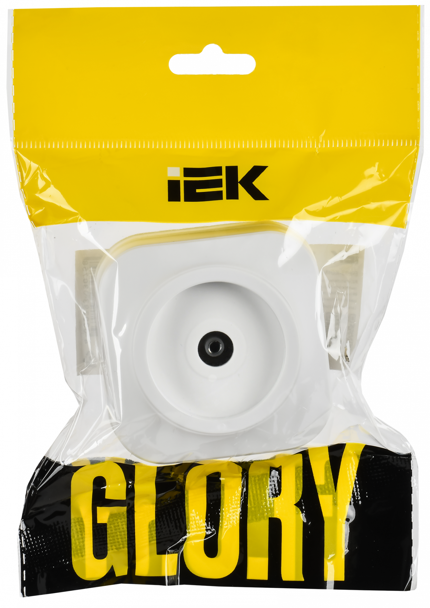 GLORY Розетка для открытой установки TV РТВ20-ХБм белый матовый IEK EAH10-K01M