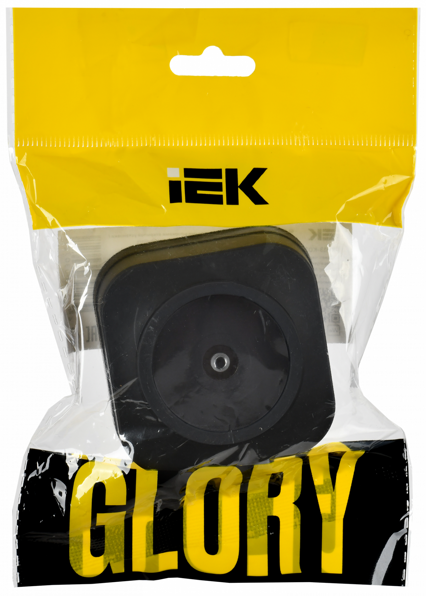 GLORY Розетка для открытой установки TV РТВ20-ХЧм черный матовый IEK EAH10-K02M
