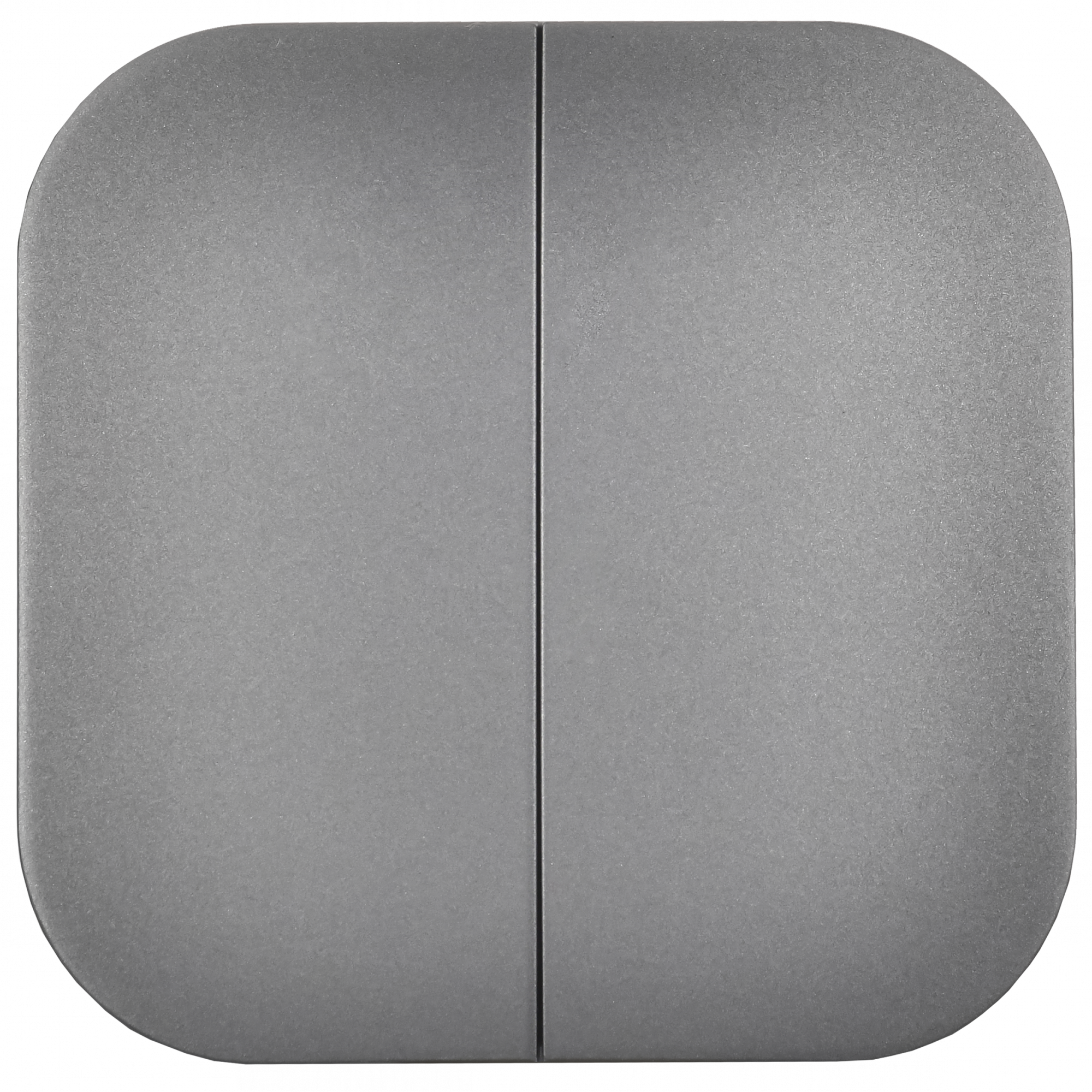 GLORY Выключатель 2-клавишный для открытой установки 10А ВС20-2-0-ХСм сталь матовый IEK EVH20-K46M-10