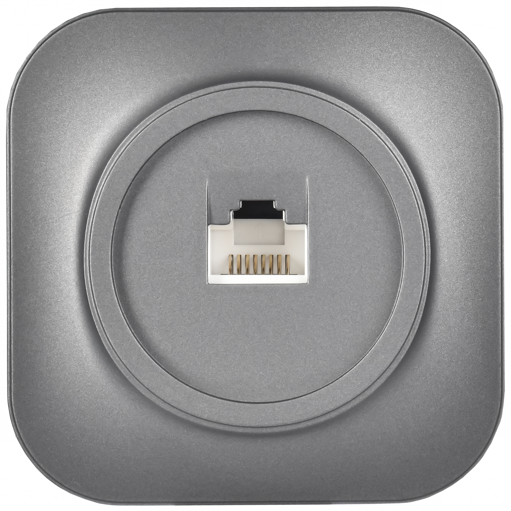 GLORY Розетка для открытой установки компьютерная RJ45 кат.5E РК10-ХСм сталь матовый IEK EKH10-K46M
