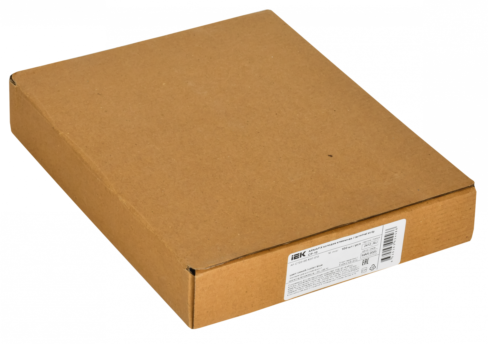 ARMAFIX Клемма пружинная Push In CP 10мм2 синяя IEK AF-CT20-00-K07-010