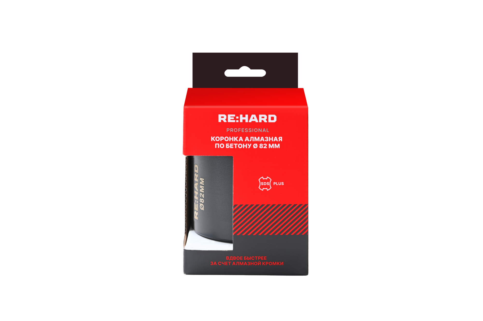 Коронка алмазная по бетону SDS plus 82 мм RE:HARD RH82-SDS-62