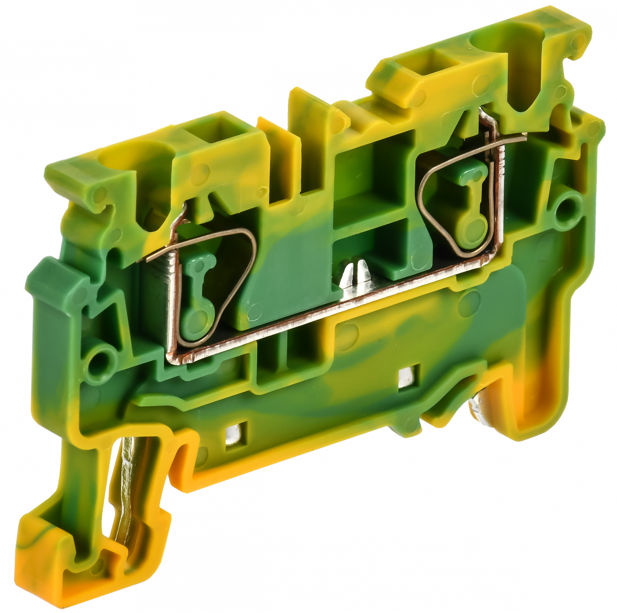 ARMAFIX Клемма пружинная CX4 PE 4мм2 проходная заземляющая IEK AF-CT41-00-K52-004