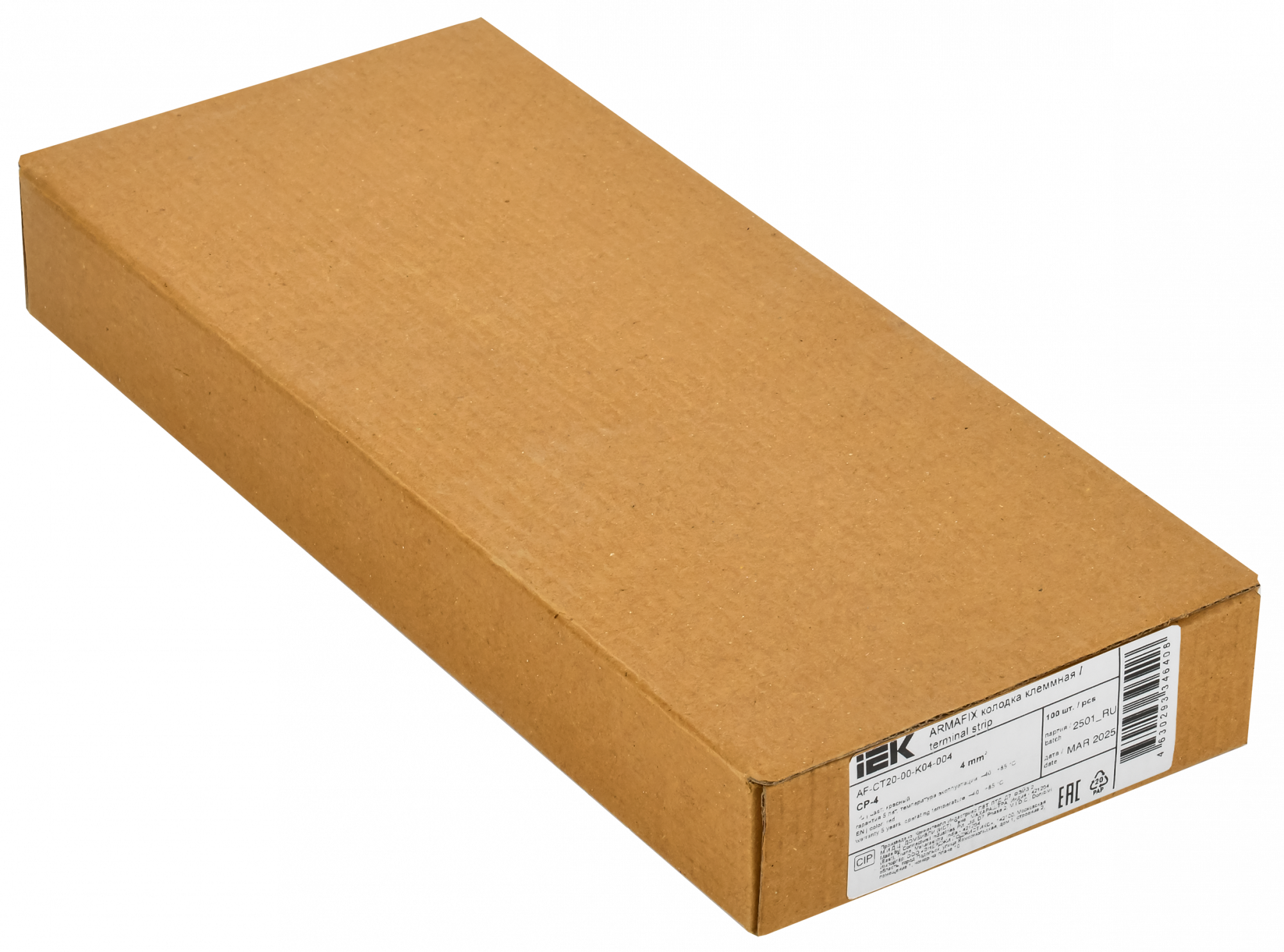 ARMAFIX Клемма пружинная Push In CP 4мм2 красная IEK AF-CT20-00-K04-004