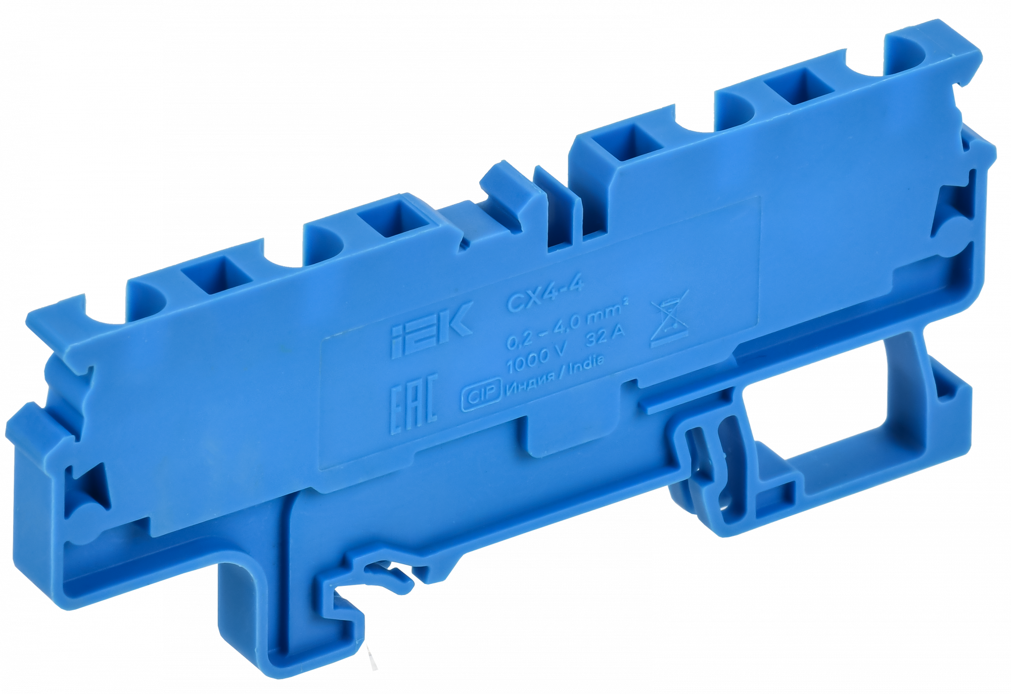 ARMAFIX Клемма пружинная CX4-3 BU 4мм2 трехконтактная синяя IEK AF-CT40-00-3-K07-004