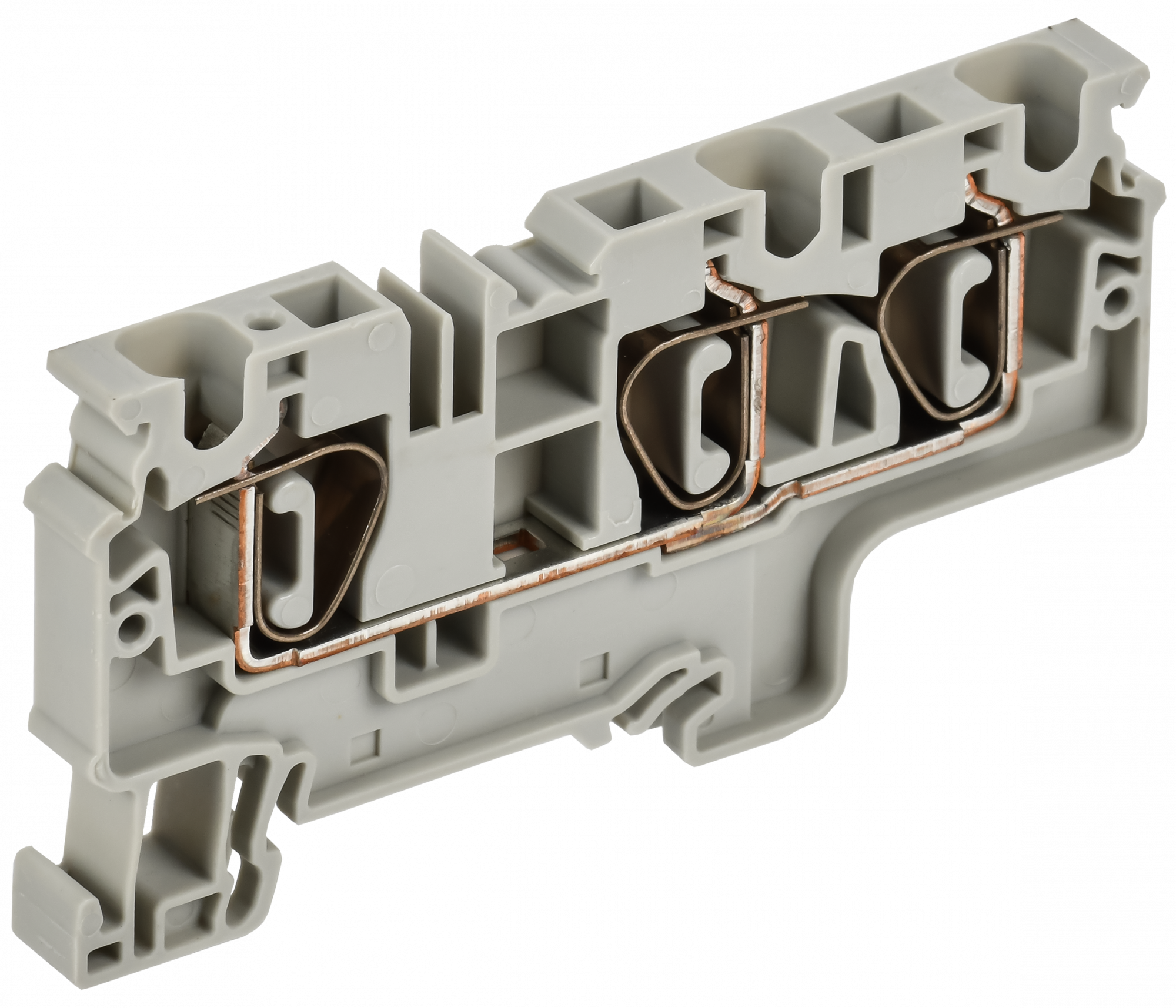 ARMAFIX Клемма пружинная CX6-3 6мм2 трехконтактная серая IEK AF-CT40-00-3-K03-006