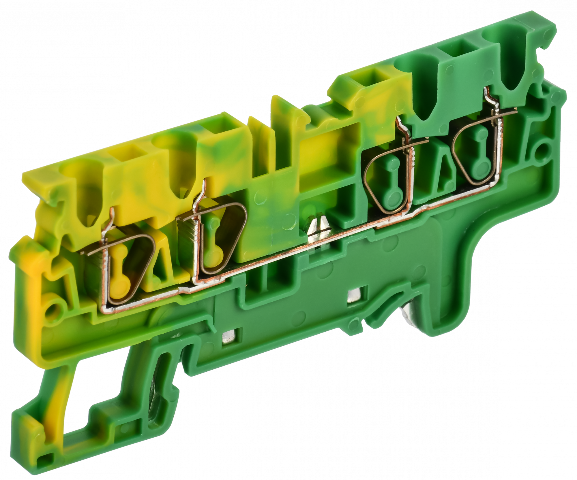 ARMAFIX Клемма пружинная CX2.5-4 PE 2,5мм2 четырехконтактная заземляющая IEK AF-CT41-00-4-K52-002