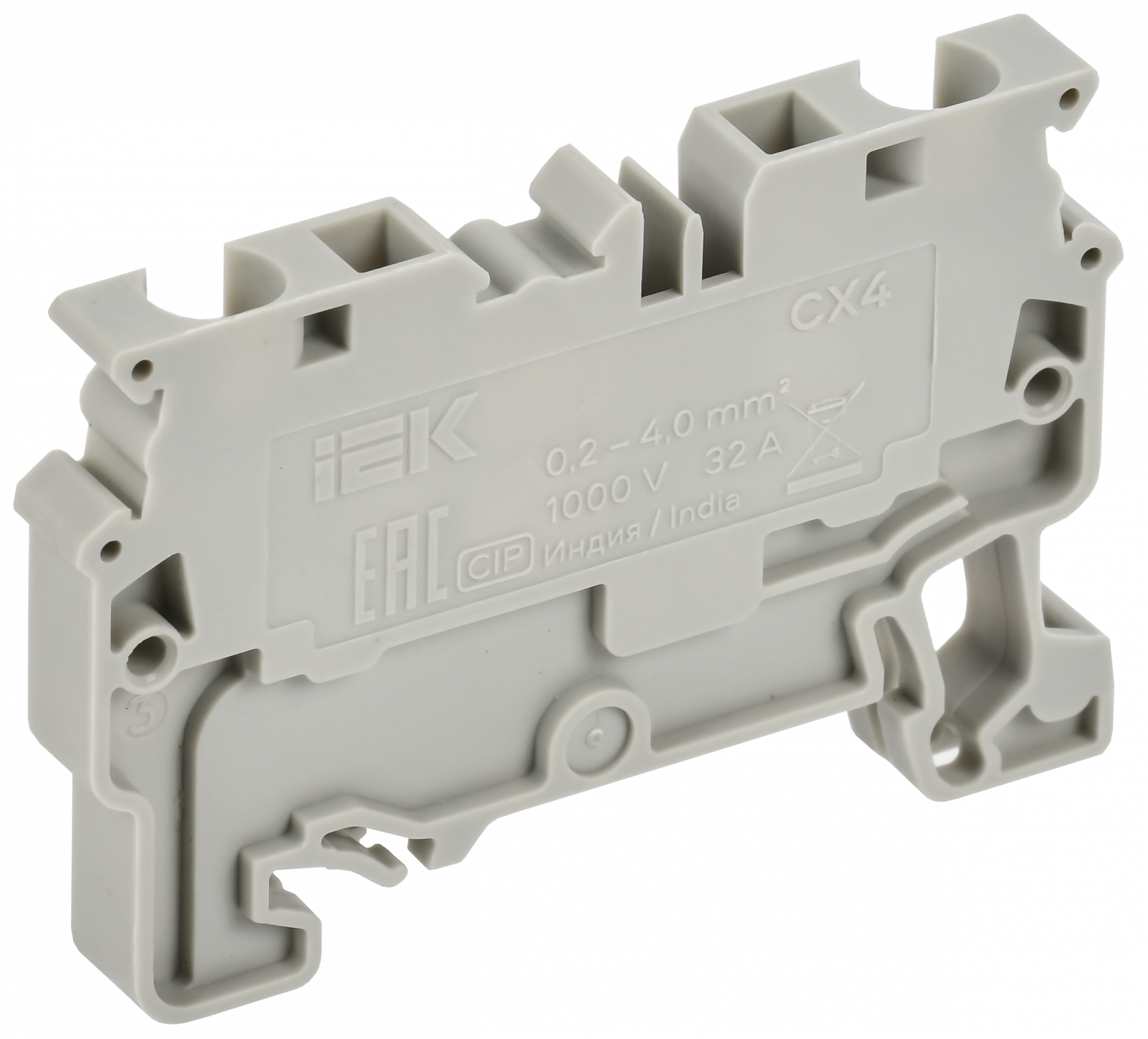 ARMAFIX Клемма пружинная CX6 6мм2 проходная серая IEK AF-CT40-00-K03-006