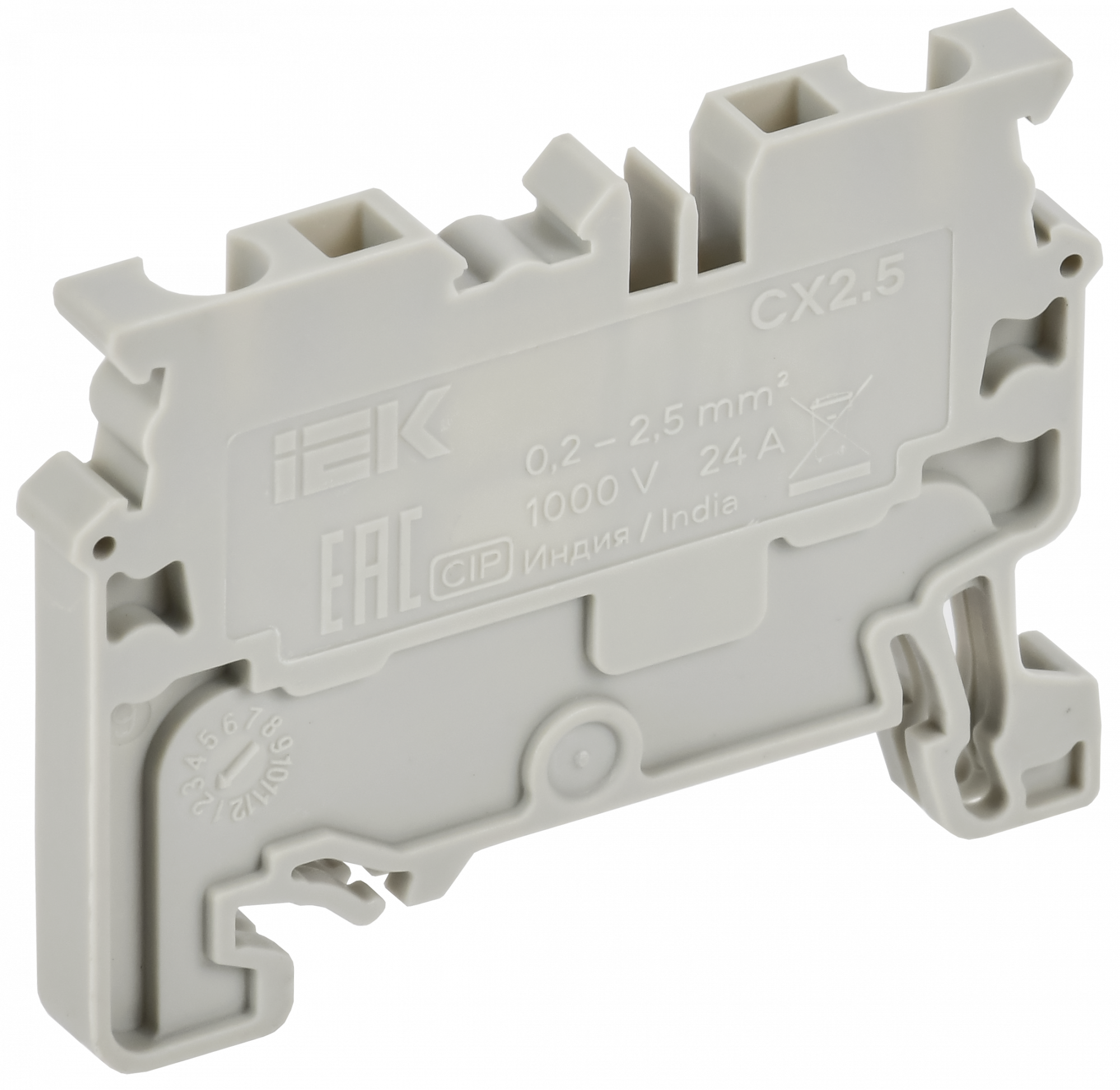 ARMAFIX Клемма пружинная с ножевым размыкателем CXK4 IEK AF-CT45-04-K03-004