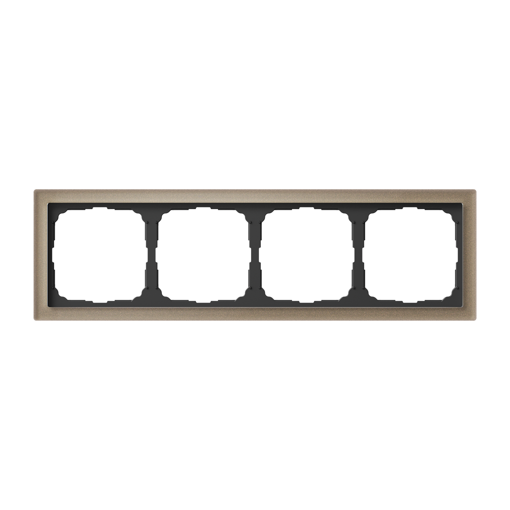 ARTGALLERY PURE 4-постовая РАМКА, ОРГАНИЧЕСКОЕ СТЕКЛО ШАМПАНЬ Systeme Electric GAL320504