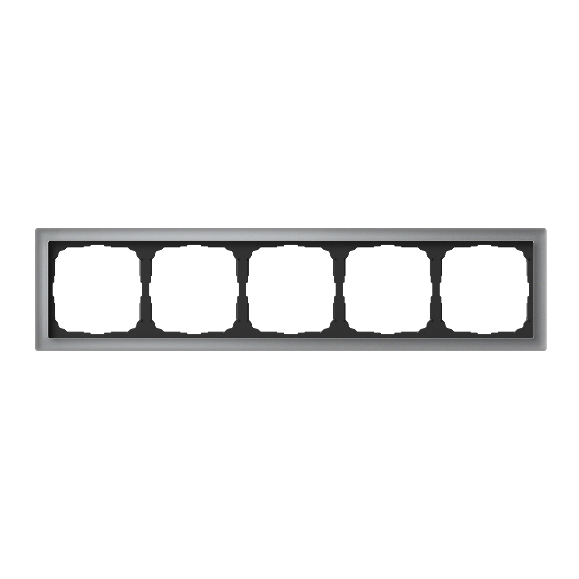 ARTGALLERY PURE 5-постовая РАМКА, ОРГАНИЧЕСКОЕ СТЕКЛО АЛЮМИНИЙ Systeme Electric GAL320305