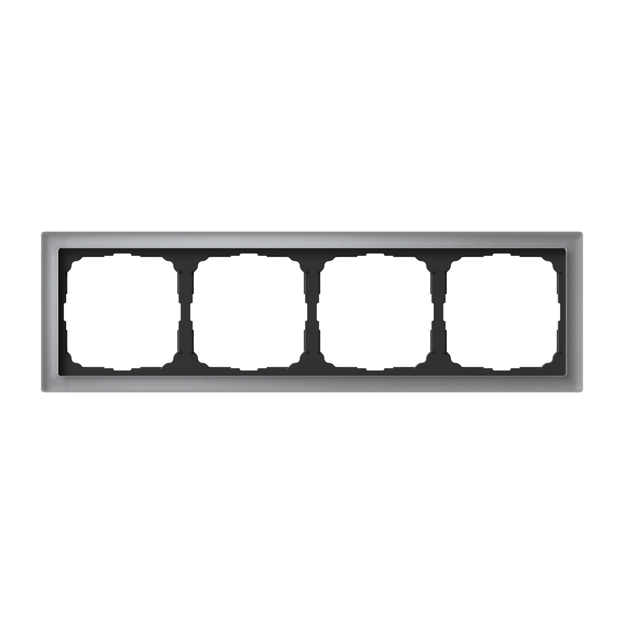 ARTGALLERY PURE 4-постовая РАМКА, ОРГАНИЧЕСКОЕ СТЕКЛО АЛЮМИНИЙ Systeme Electric GAL320304
