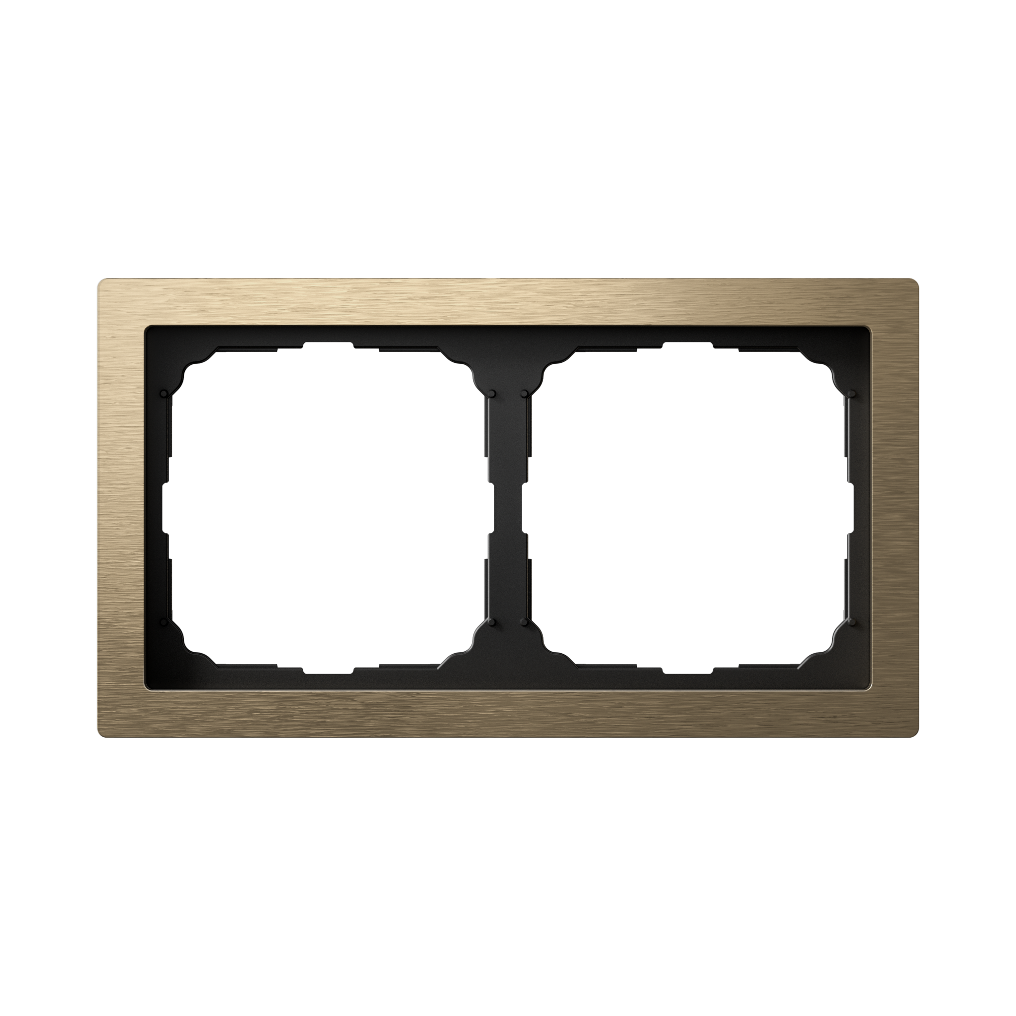 ARTGALLERY PURE 2-постовая РАМКА, МЕТАЛЛ ЛАТУНЬ Systeme Electric GAL312202
