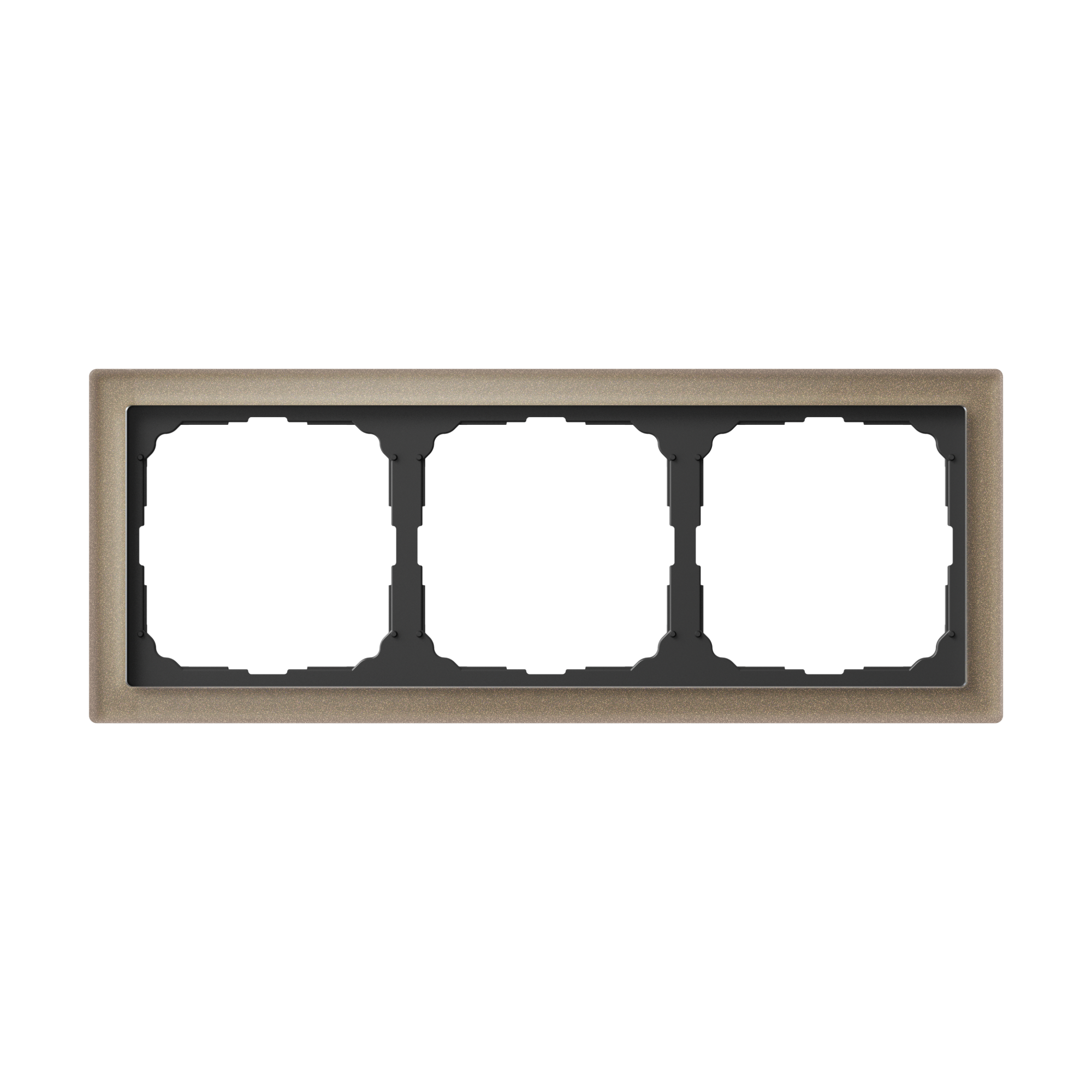 ARTGALLERY PURE 3-постовая РАМКА, ОРГАНИЧЕСКОЕ СТЕКЛО ШАМПАНЬ Systeme Electric GAL320503