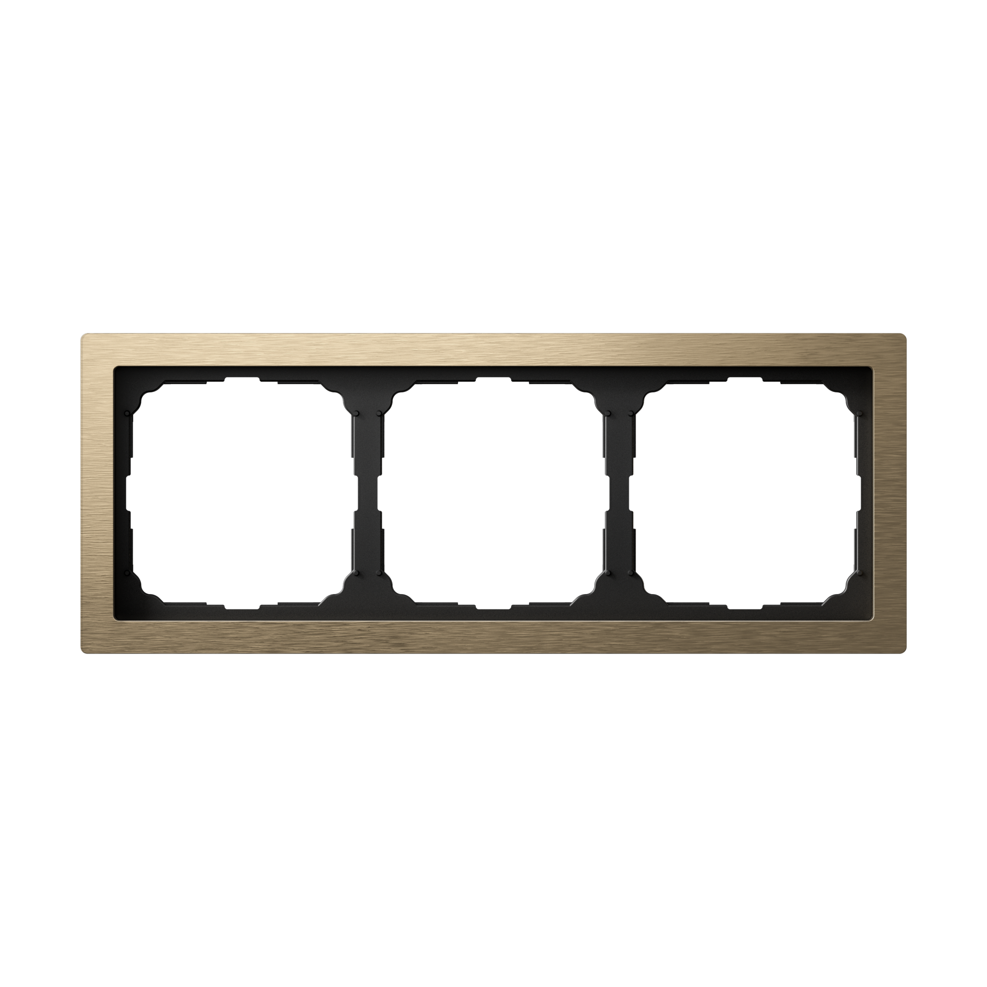 ARTGALLERY PURE 3-постовая РАМКА, МЕТАЛЛ ЛАТУНЬ Systeme Electric GAL312203