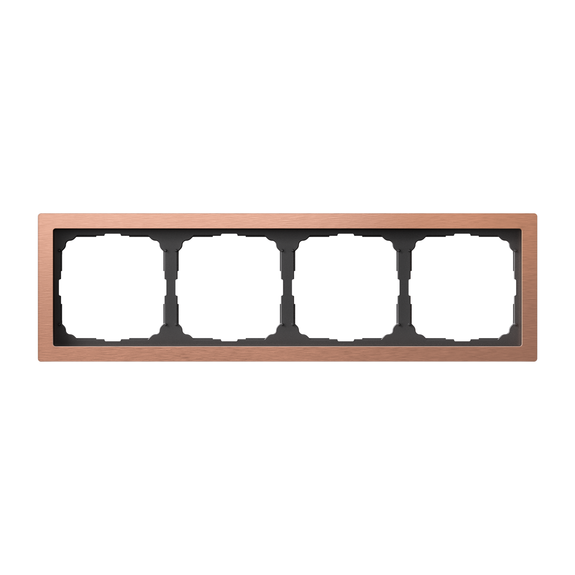 ARTGALLERY PURE 4-постовая РАМКА, МЕТАЛЛ МЕДЬ Systeme Electric GAL312504