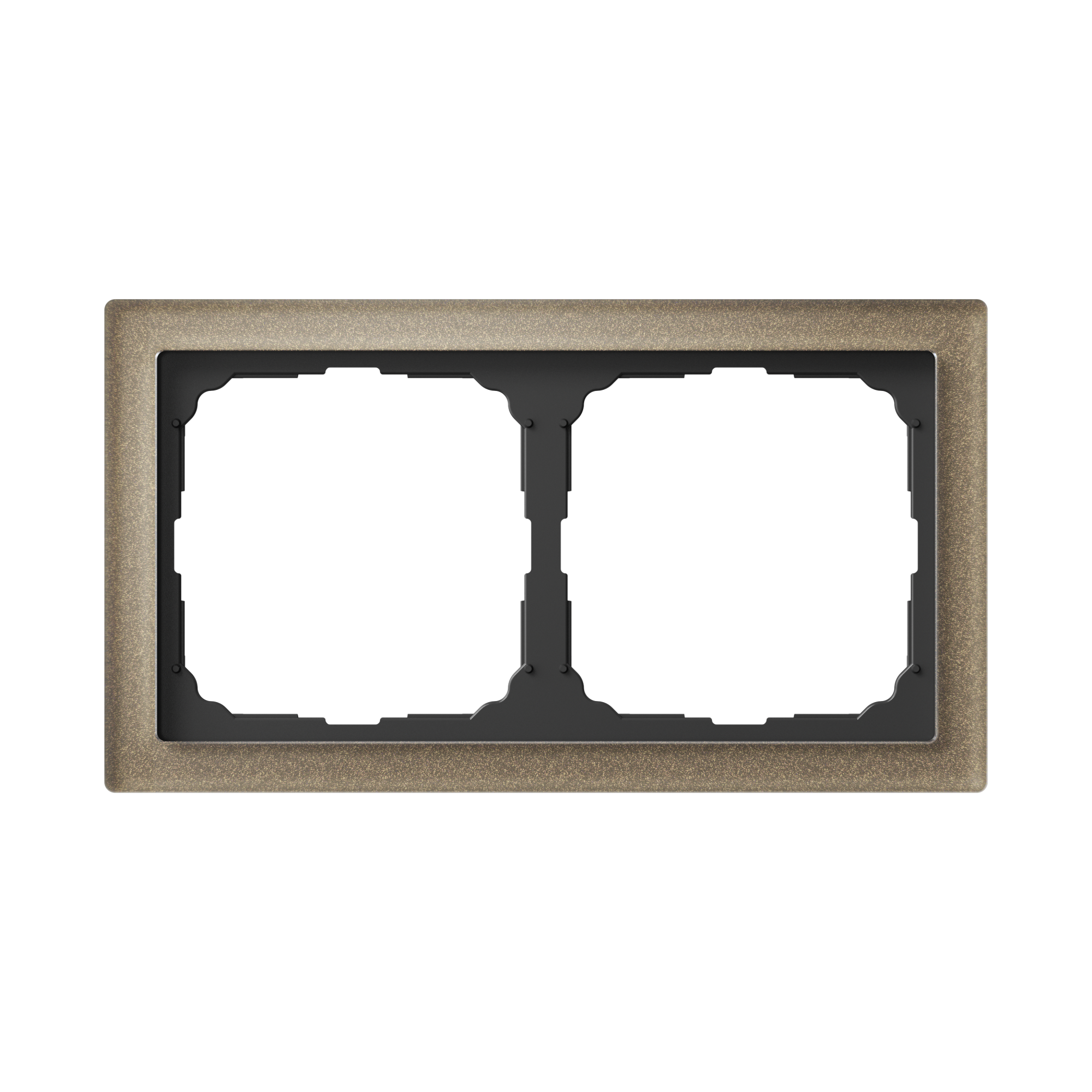 ARTGALLERY PURE 2-постовая РАМКА, ОРГАНИЧЕСКОЕ СТЕКЛО ШАМПАНЬ Systeme Electric GAL320502