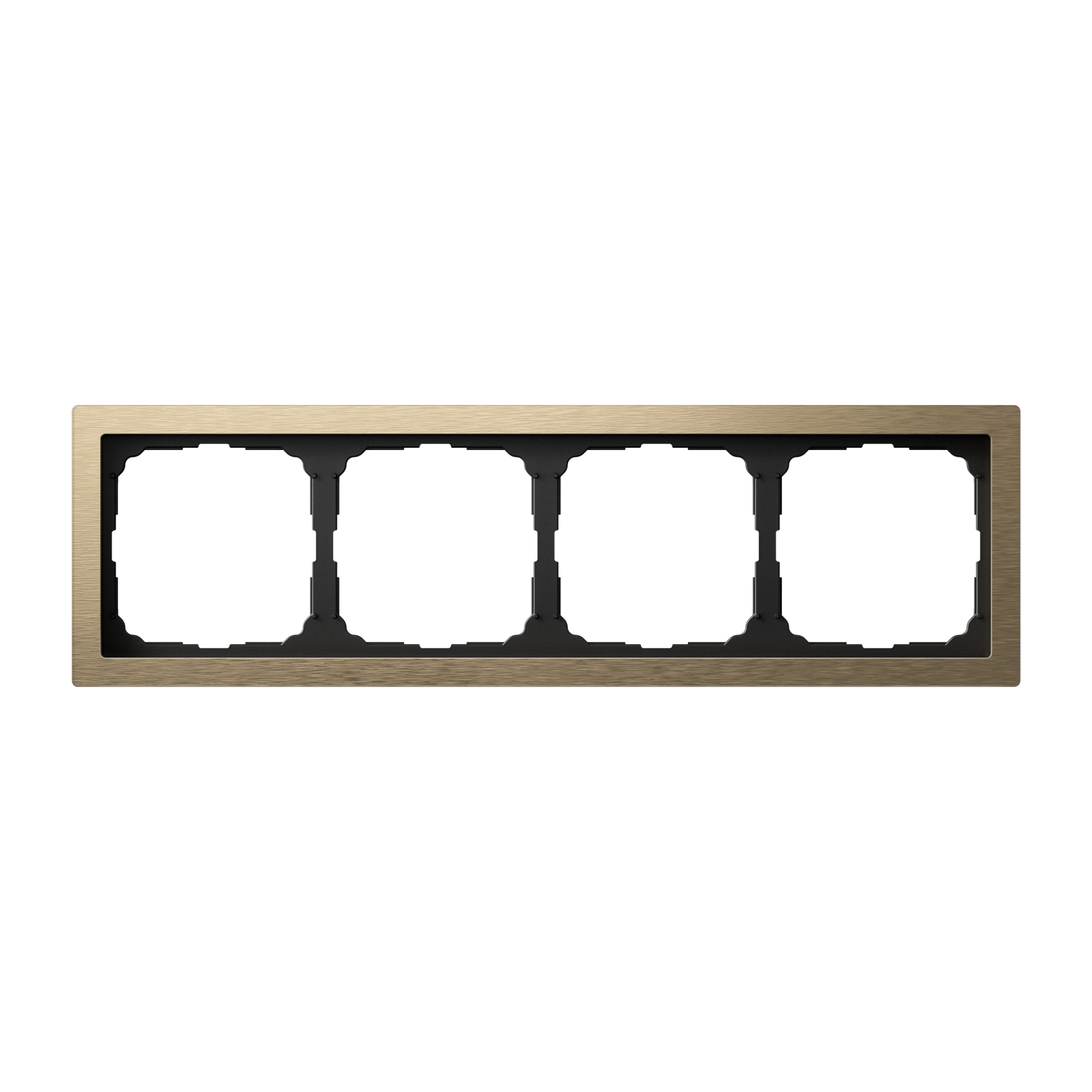 ARTGALLERY PURE 4-постовая РАМКА, МЕТАЛЛ ЛАТУНЬ Systeme Electric GAL312204