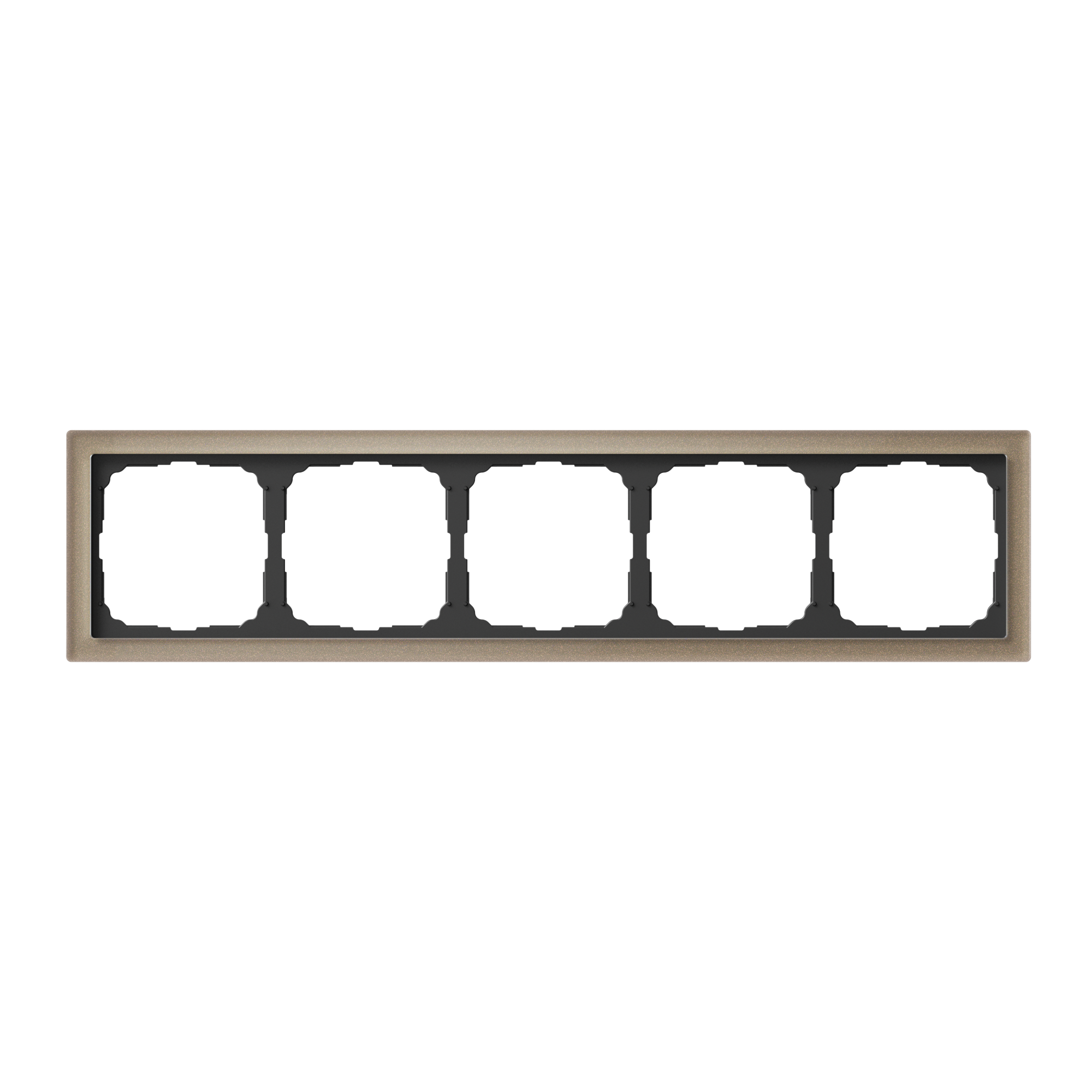 ARTGALLERY PURE 5-постовая РАМКА, ОРГАНИЧЕСКОЕ СТЕКЛО ШАМПАНЬ Systeme Electric GAL320505