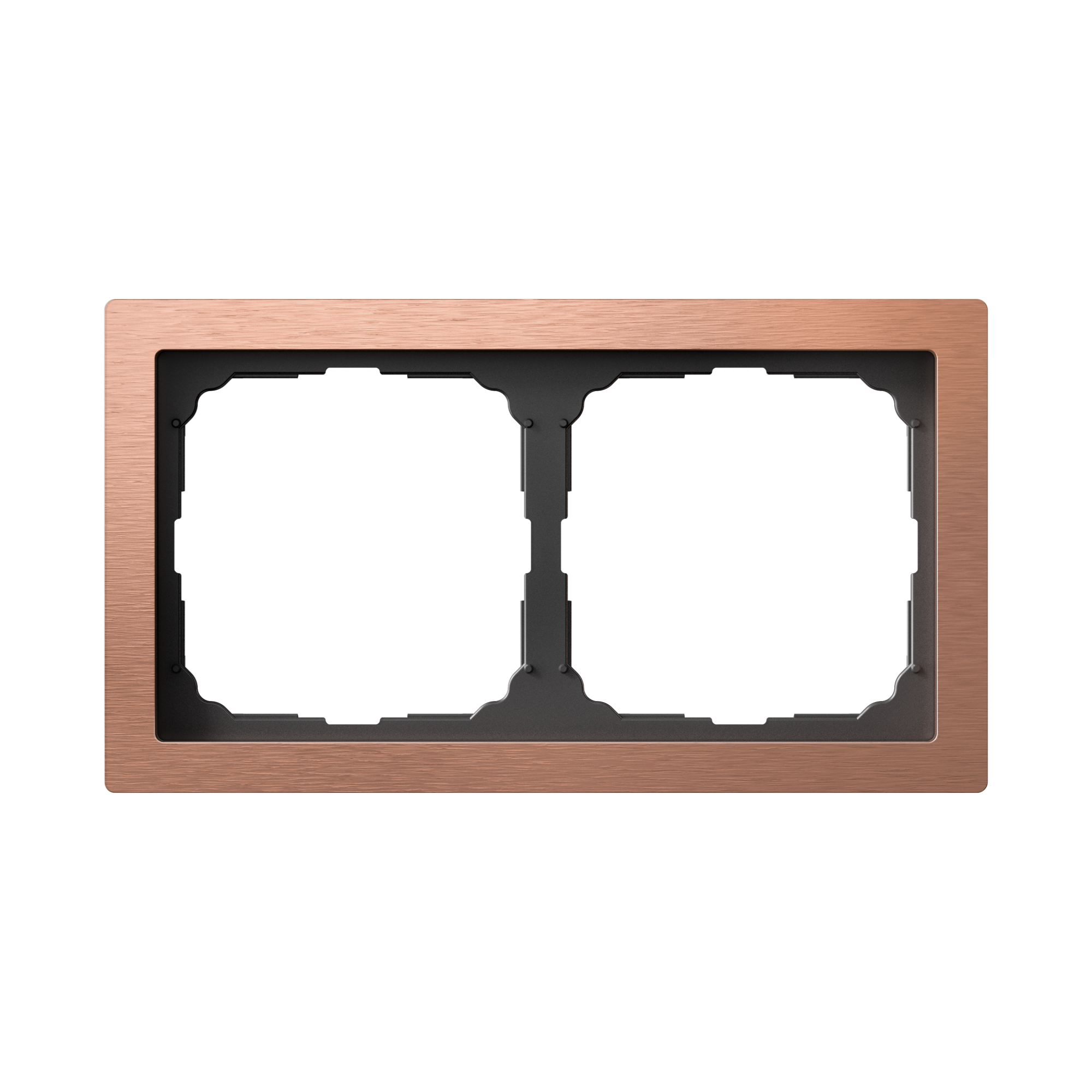 ARTGALLERY PURE 2-постовая РАМКА, МЕТАЛЛ МЕДЬ Systeme Electric GAL312502