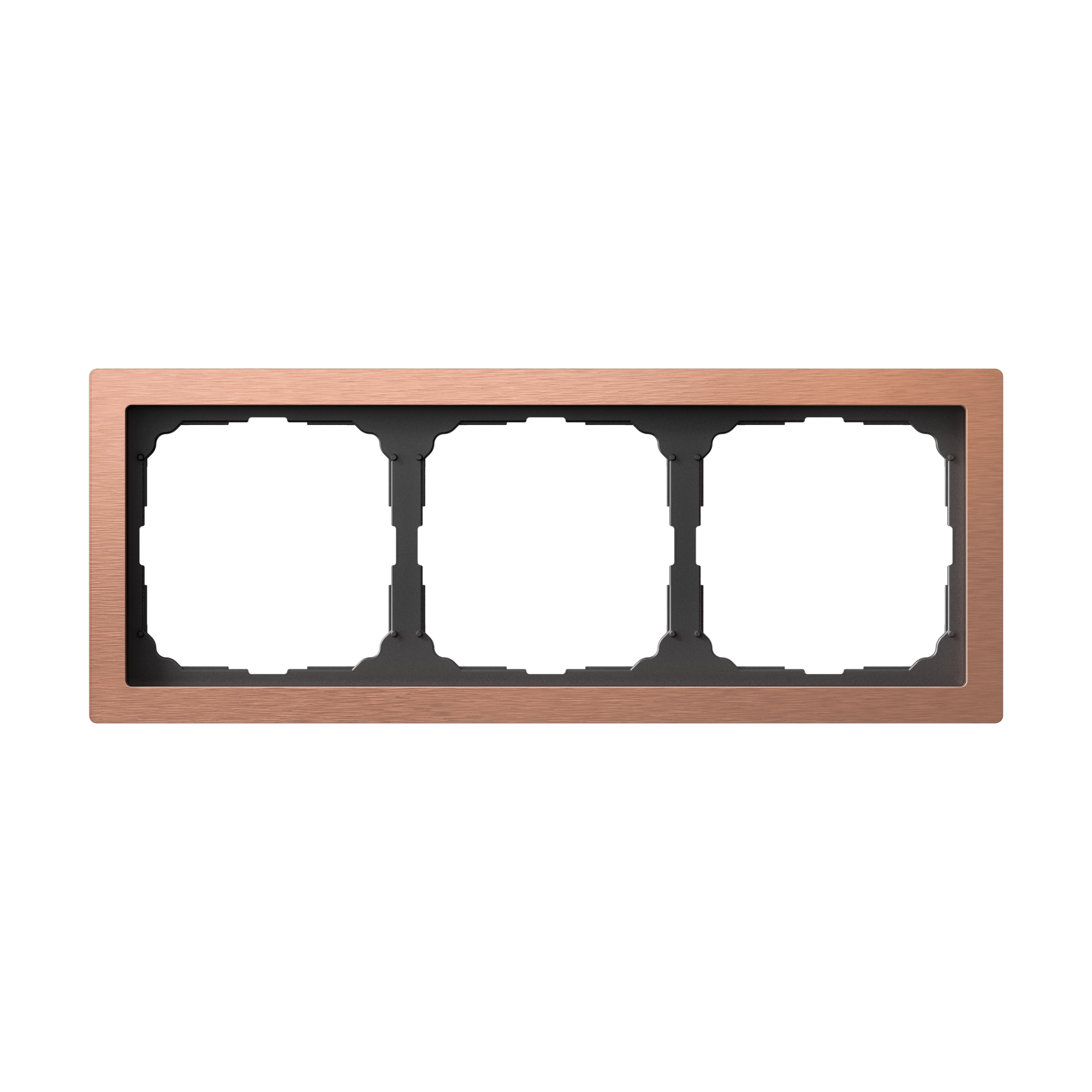 ARTGALLERY PURE 3-постовая РАМКА, МЕТАЛЛ МЕДЬ Systeme Electric GAL312503