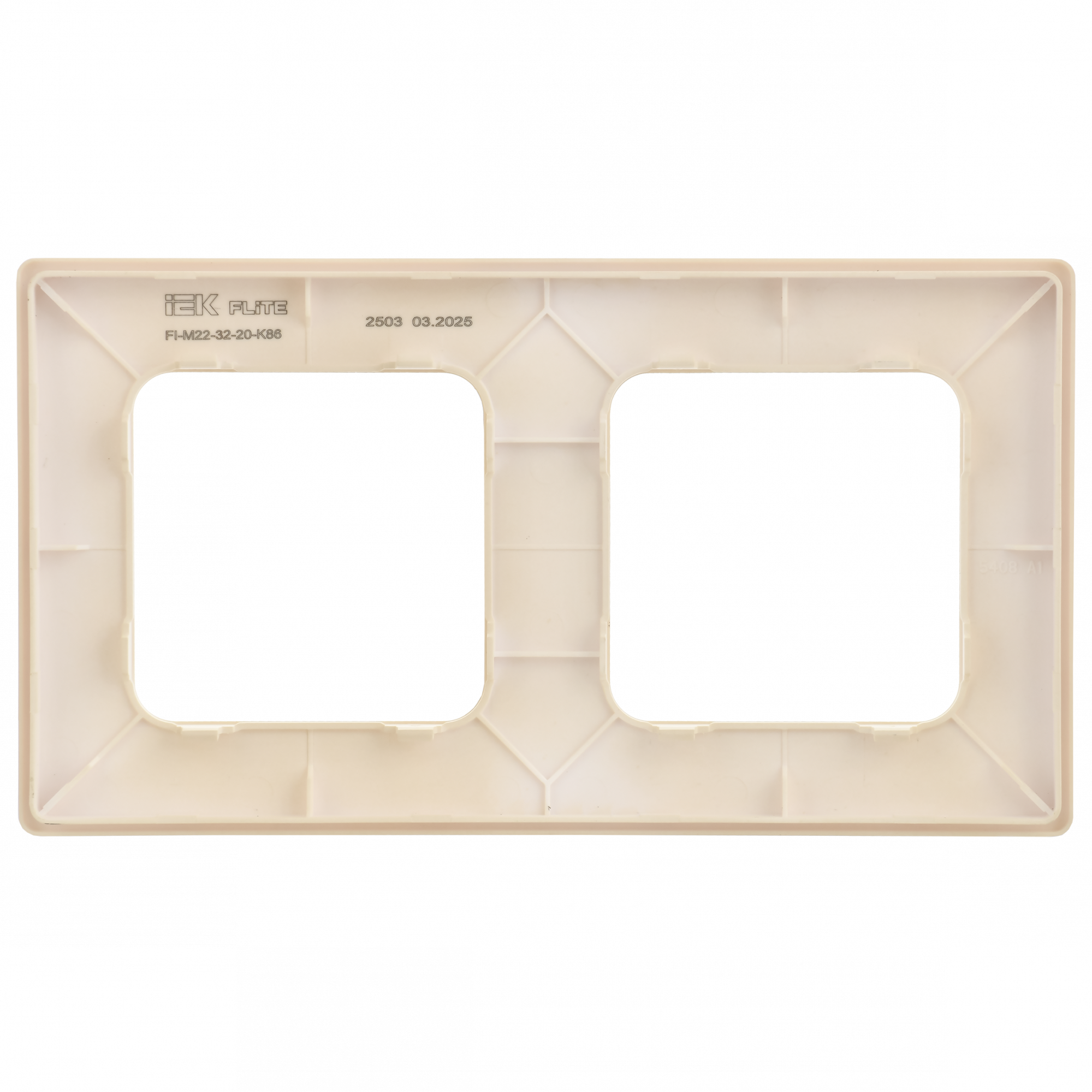 FLITE CLASSIC Рамка 2-местная РУ-2-К-ФлСл сливочный IEK FI-M22-32-20-K86