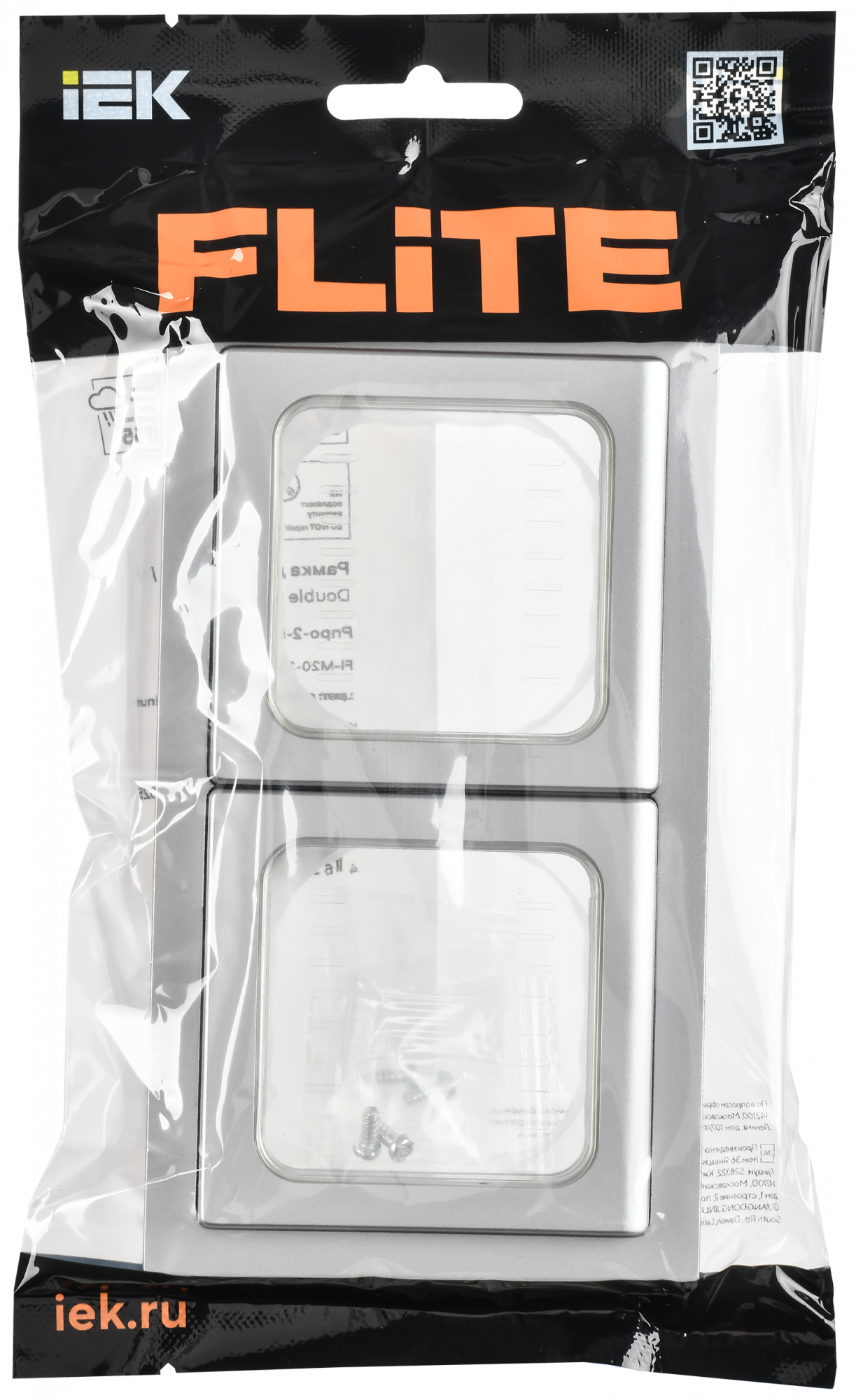 FLITE Рамка 2-местная IP55 Рпро-2-55-ФлА алюминий IEK FI-M20-32-55-K47