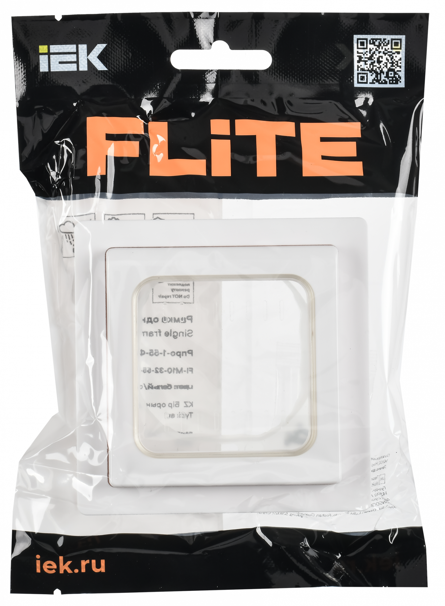 FLITE Рамка 1-местная IP55 Рпро-1-55-ФлБ белый IEK FI-M10-32-55-K01