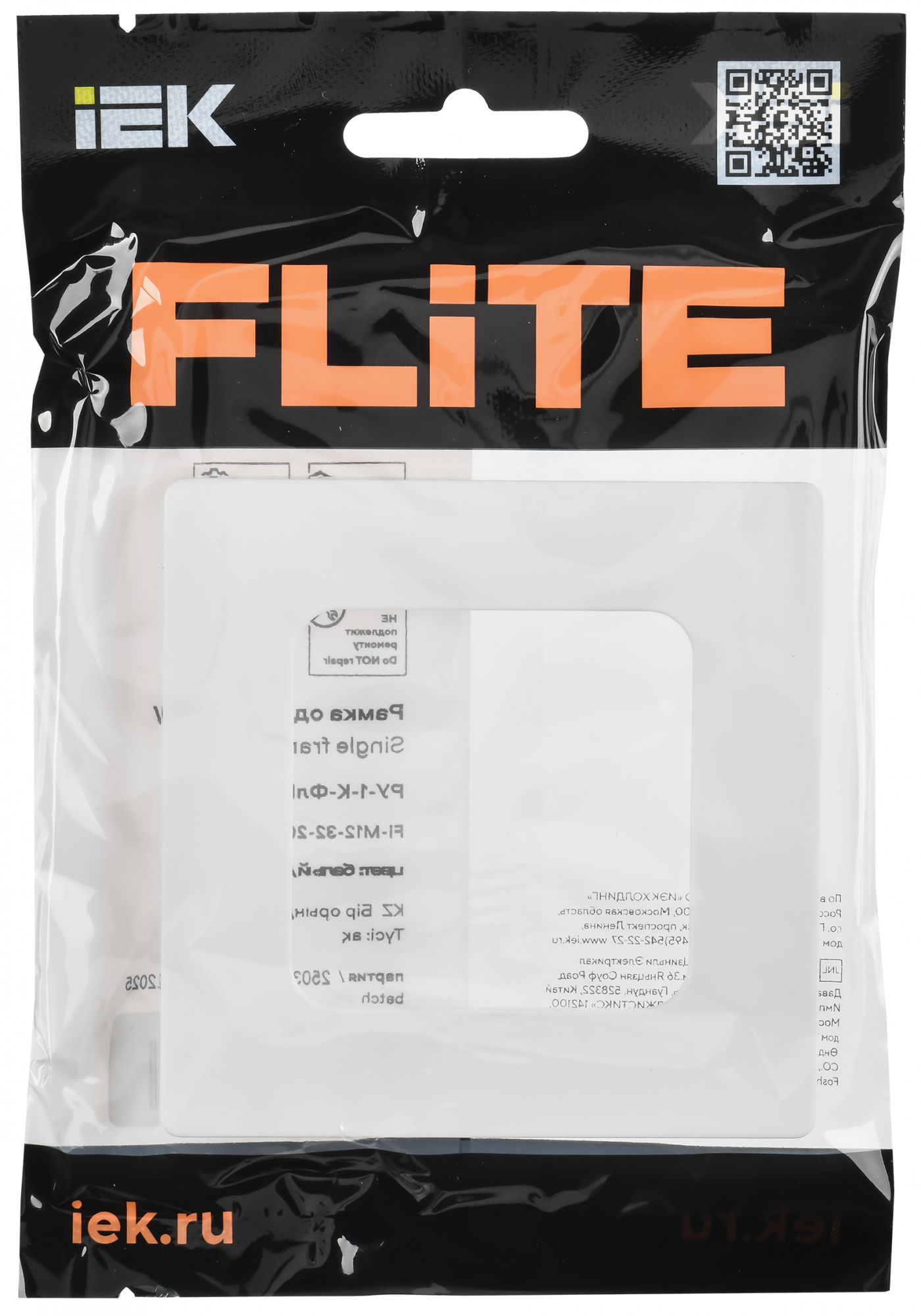 FLITE CLASSIC Рамка 1-местная РУ-1-К-ФлБ белый IEK FI-M12-32-20-K01