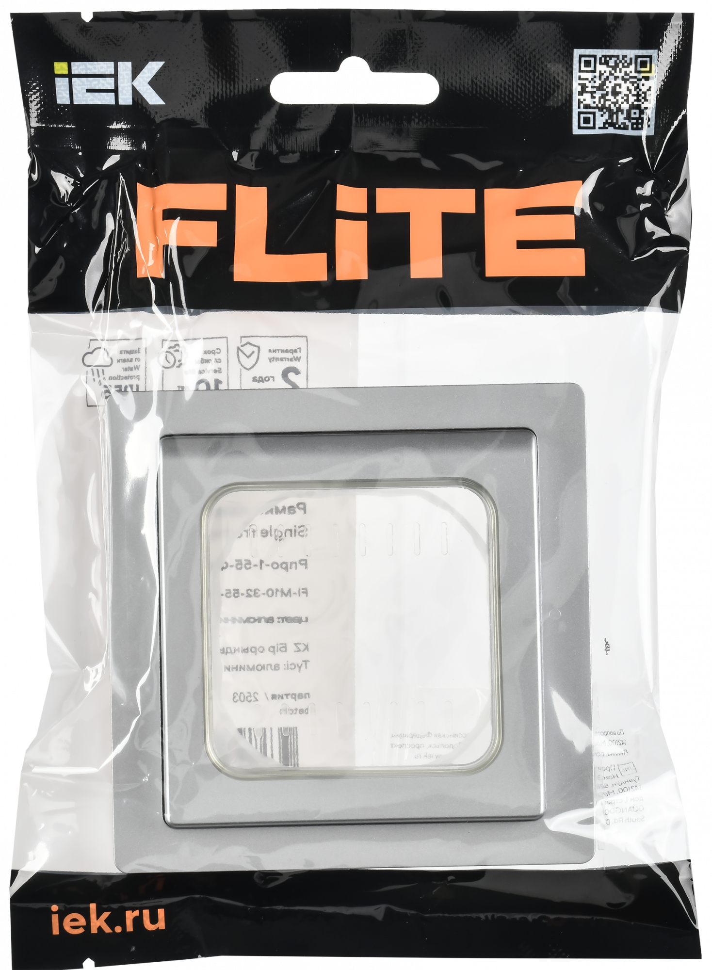FLITE Рамка 1-местная IP55 Рпро-1-55-ФлА алюминий IEK FI-M10-32-55-K47
