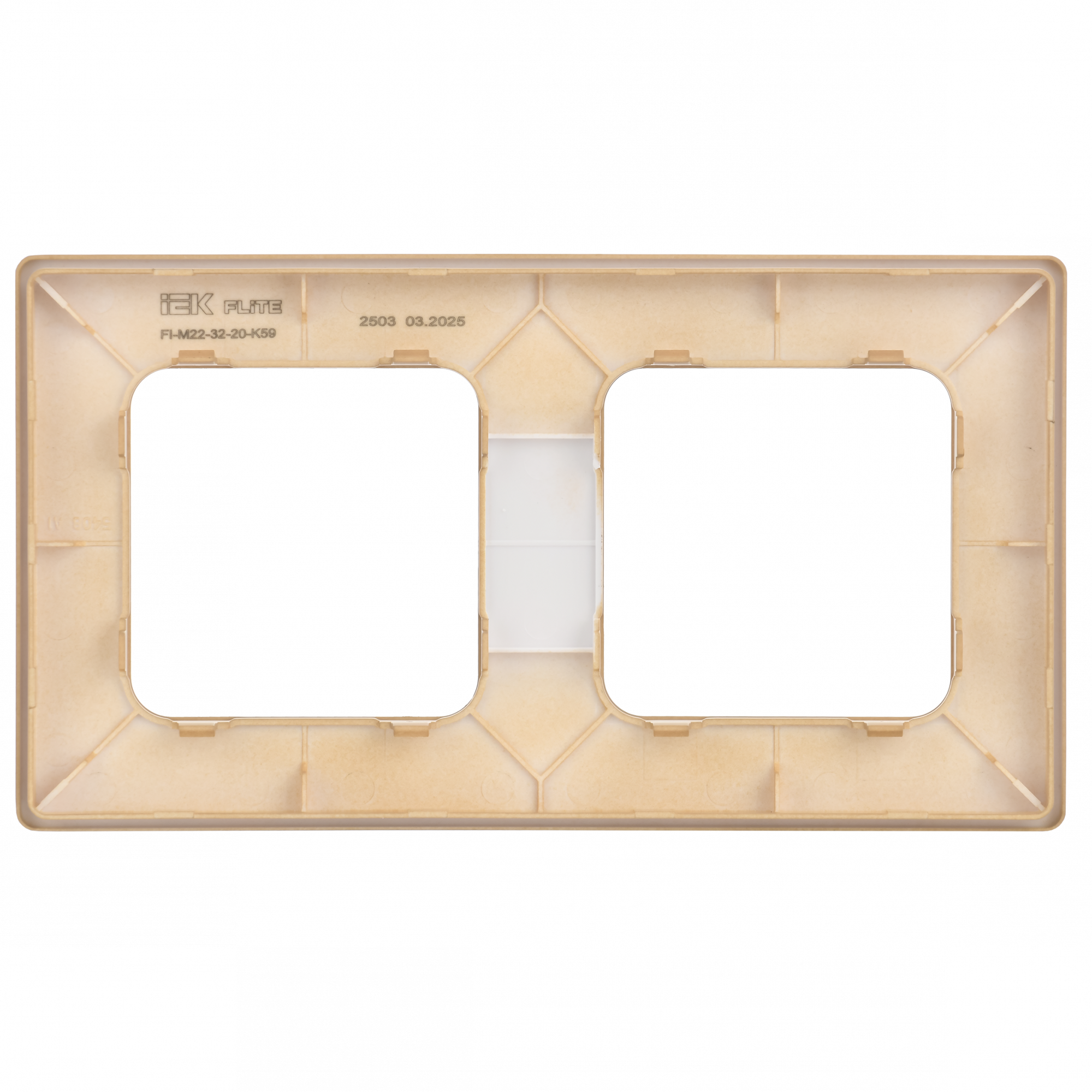 FLITE CLASSIC Рамка 2-местная РУ-2-К-ФлХ хаки IEK FI-M22-32-20-K59