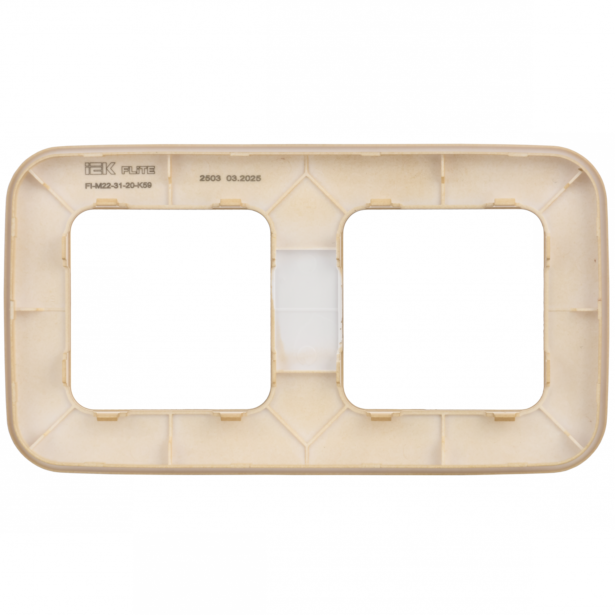 FLITE ARTISTIC Рамка 2-местная РУ-2-А-ФлХ хаки IEK FI-M22-31-20-K59