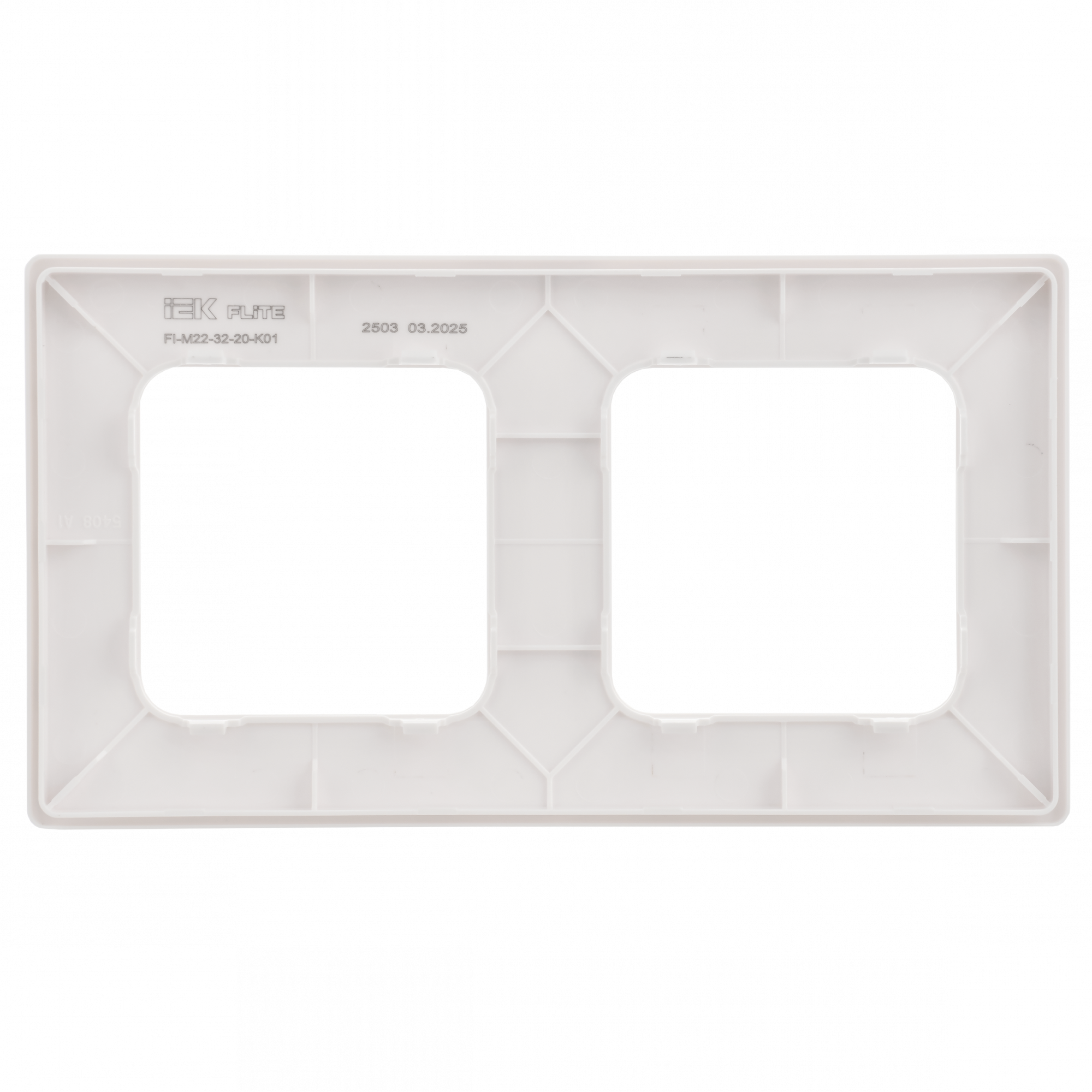 FLITE CLASSIC Рамка 2-местная РУ-2-К-ФлБ белый IEK FI-M22-32-20-K01
