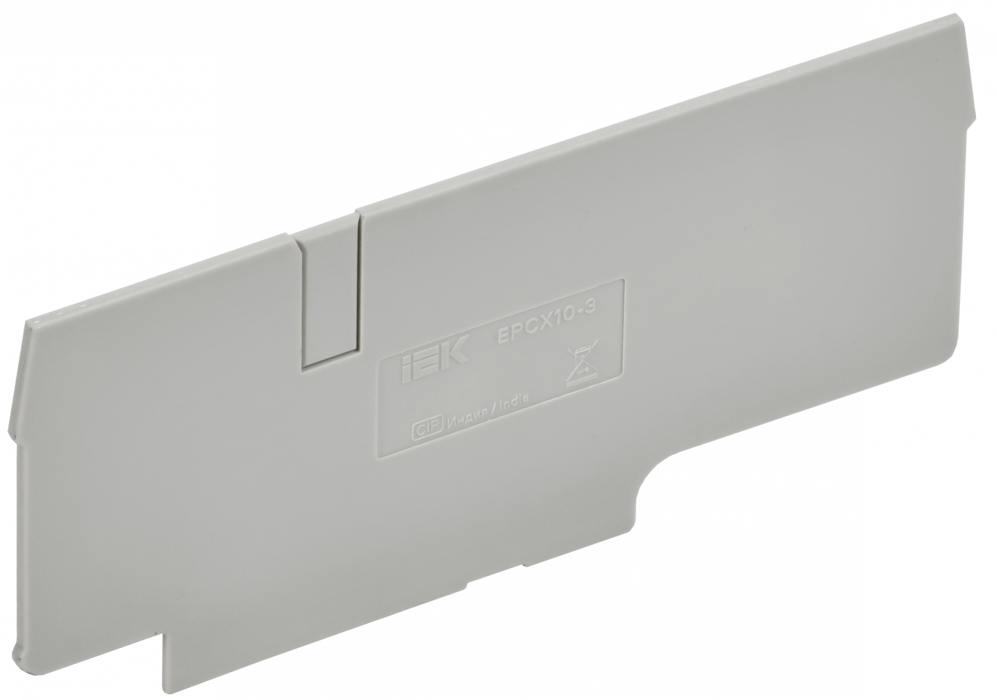ARMAFIX Заглушка EPCX10-3 для колодки клеммной CX10-3 серая IEK AF-CT40-00-3-K03-010-ZGL
