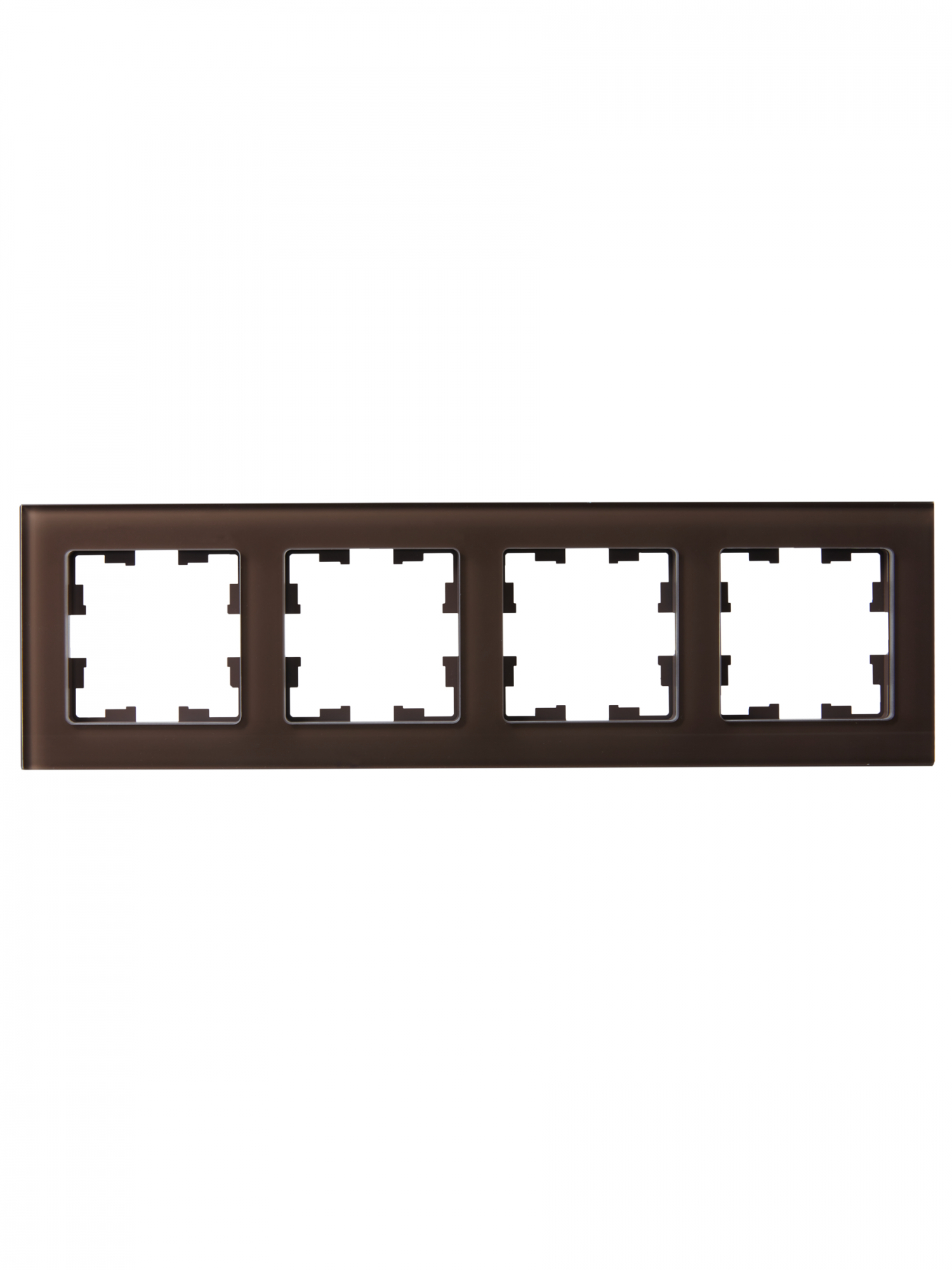 BRITE Рамка 4 поста РУ-4-2-БрТБ стекло бронза IEK BR-M42-G-K45