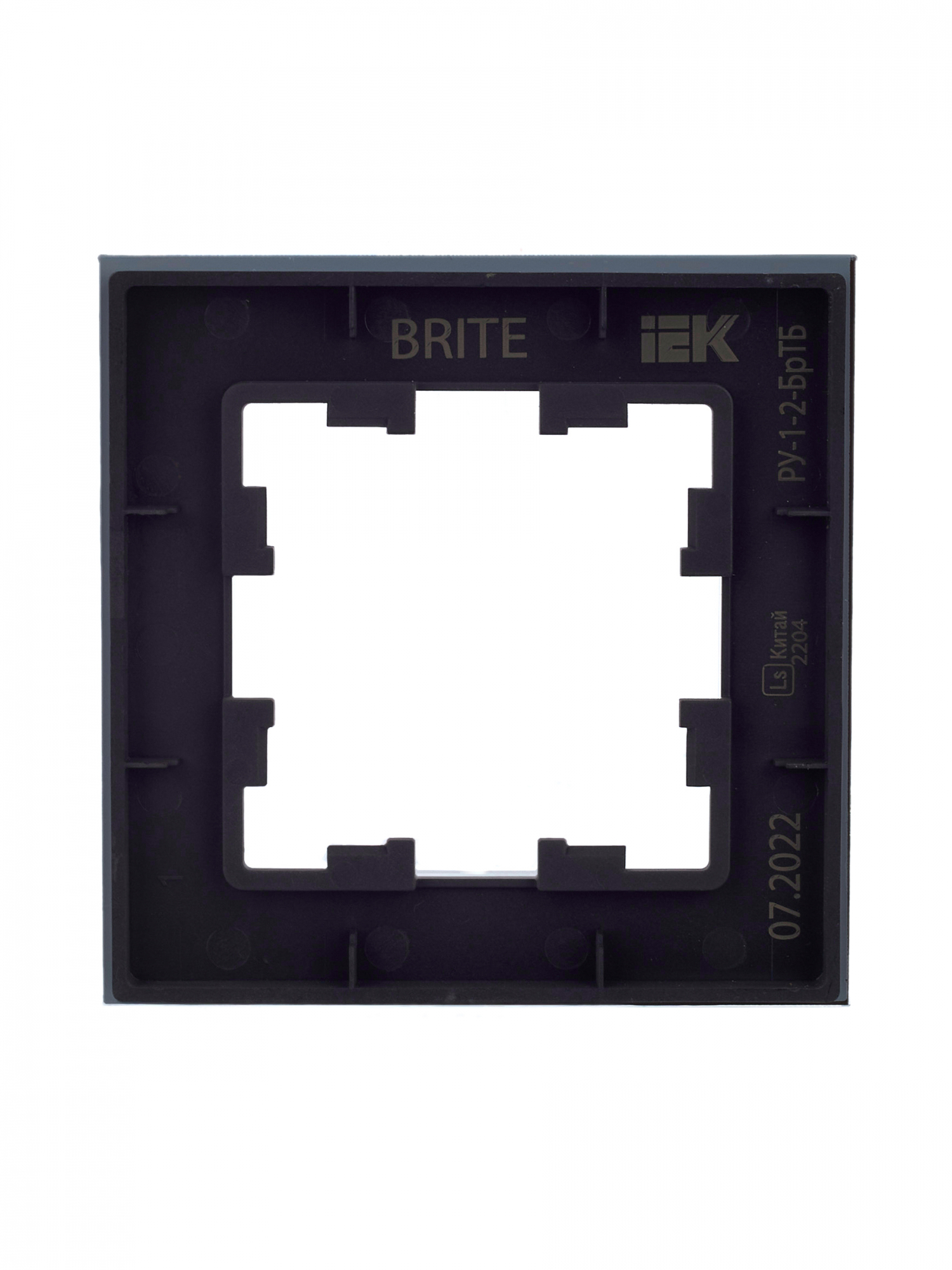 BRITE Рамка 1 пост РУ-1-2-БрТБ стекло бронза IEK BR-M12-G-K45