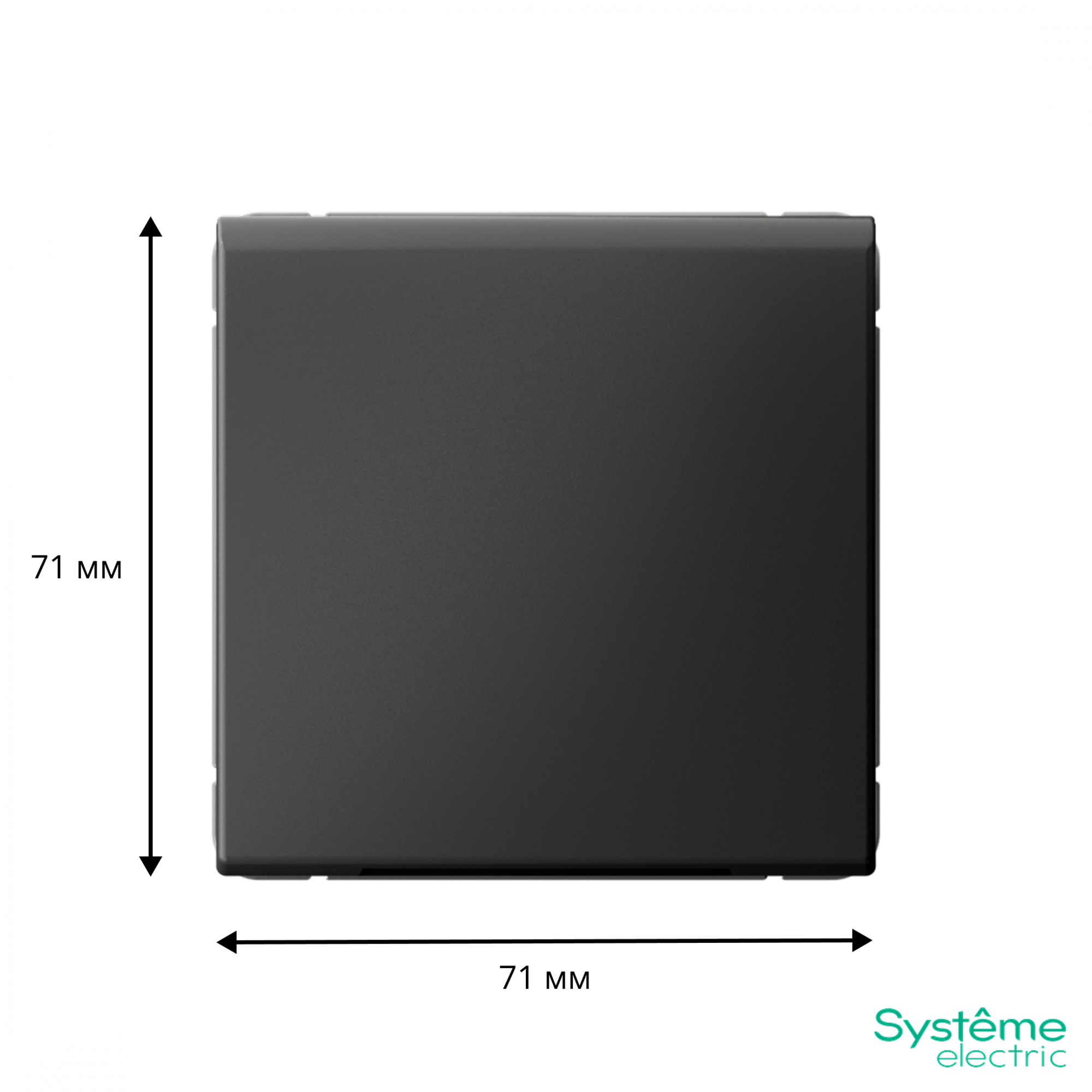 ARTGALLERY вывод кабеля, механизм, базальт Systeme Electric GAL001499