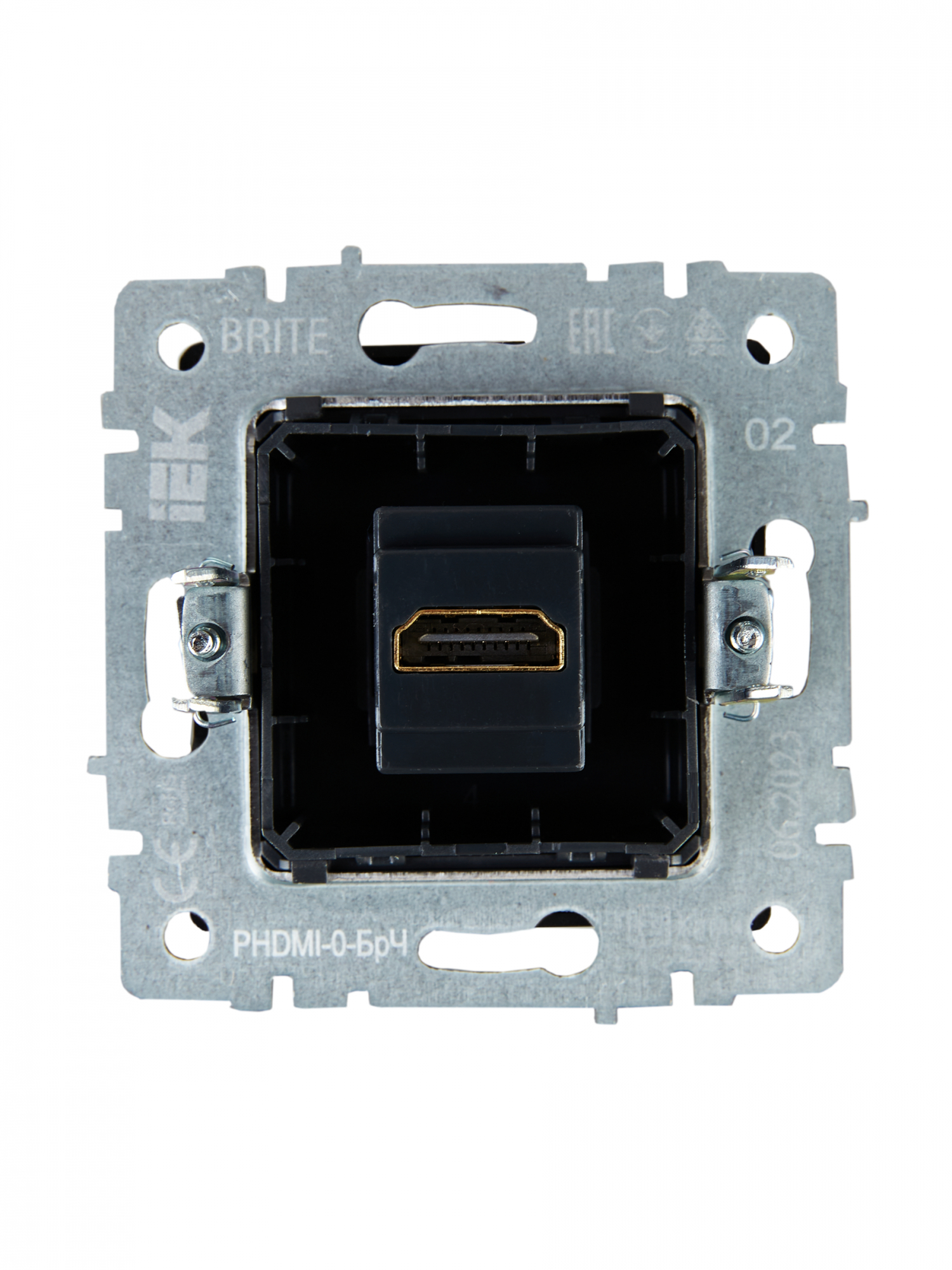BRITE Розетка HDMI РHDMI-0-БрЧ черный IEK BR-H10-K02