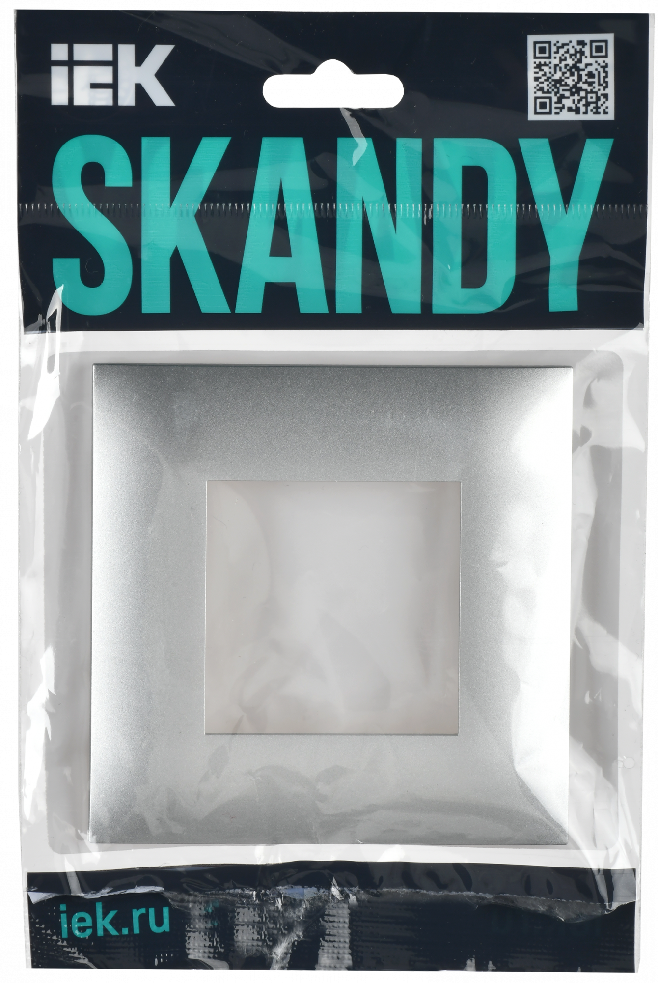 SKANDY Рамка 1-местная SK-F01S серебряный IEK SK-M12-K23 SK-M12-K23серебро