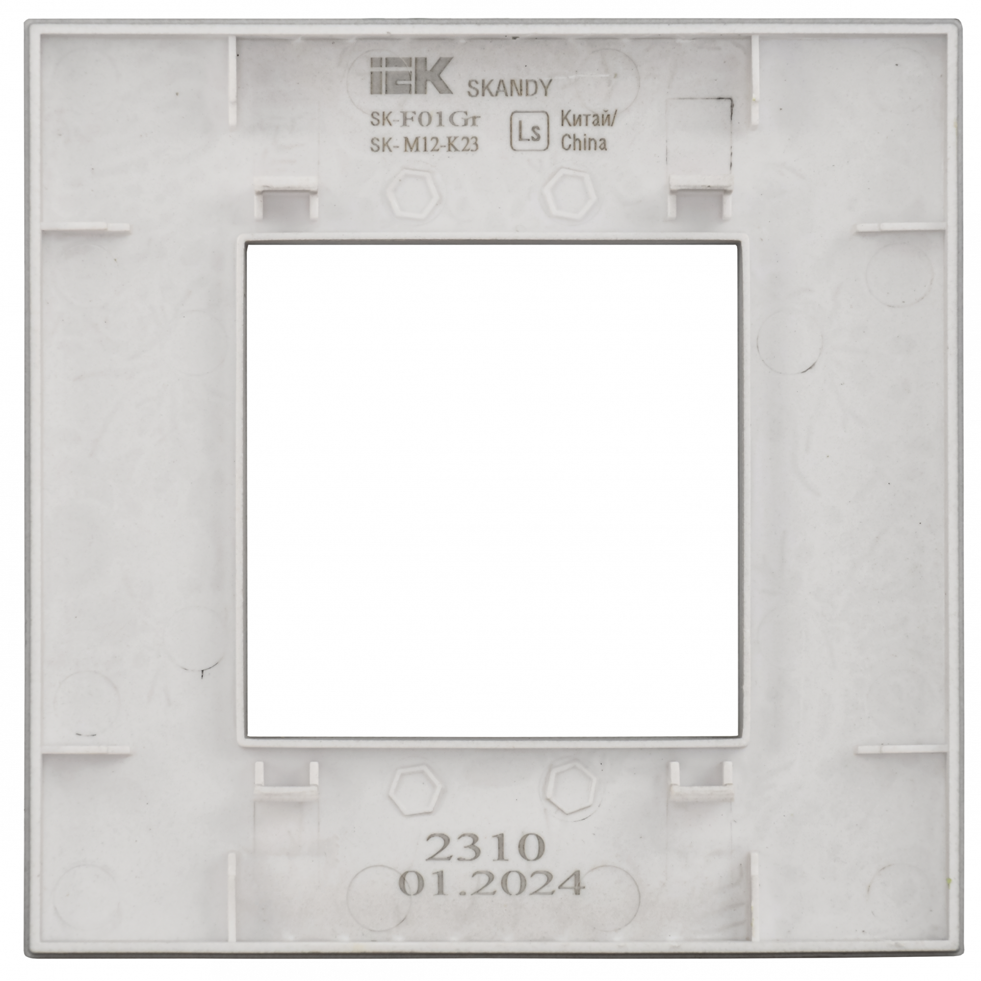 SKANDY Рамка 1-местная SK-F01S серебряный IEK SK-M12-K23 SK-M12-K23серебро