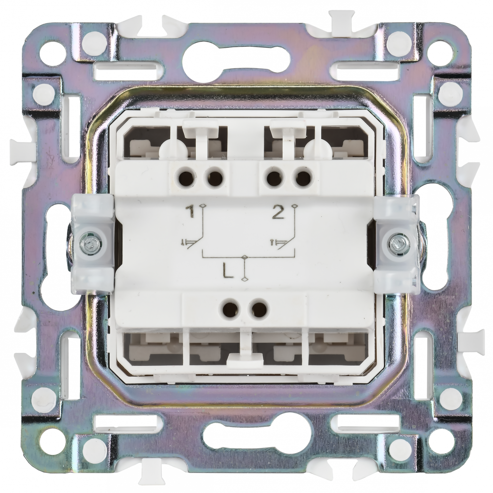 SKANDY Выключатель жалюзи 10А SK-V12Gr серый IEK SK-V15-0-10-K03