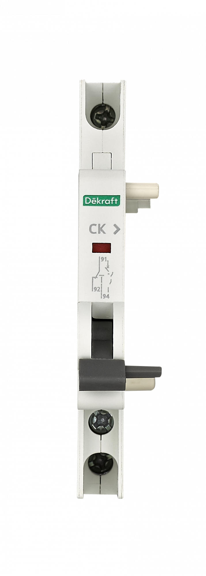 Контакт сигнальный СК-201 AC-12?Ue/Ie:AC415В/3A, AC240В/6A DC-12?Ue/Ie:DC130В/1A, DC48В/2A, DC24В/6A Dekraft 18127DEK