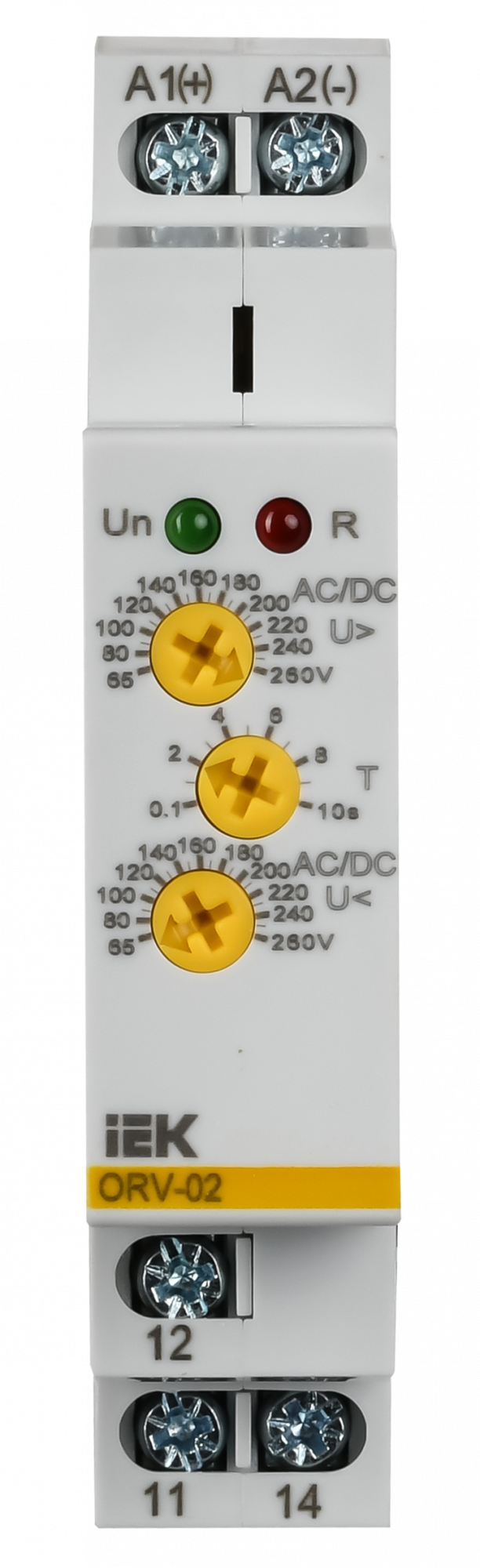 Реле повышения напряжения ORV. 1ф 110-240 В AC/DC ONI ORV-02-AD110-240
