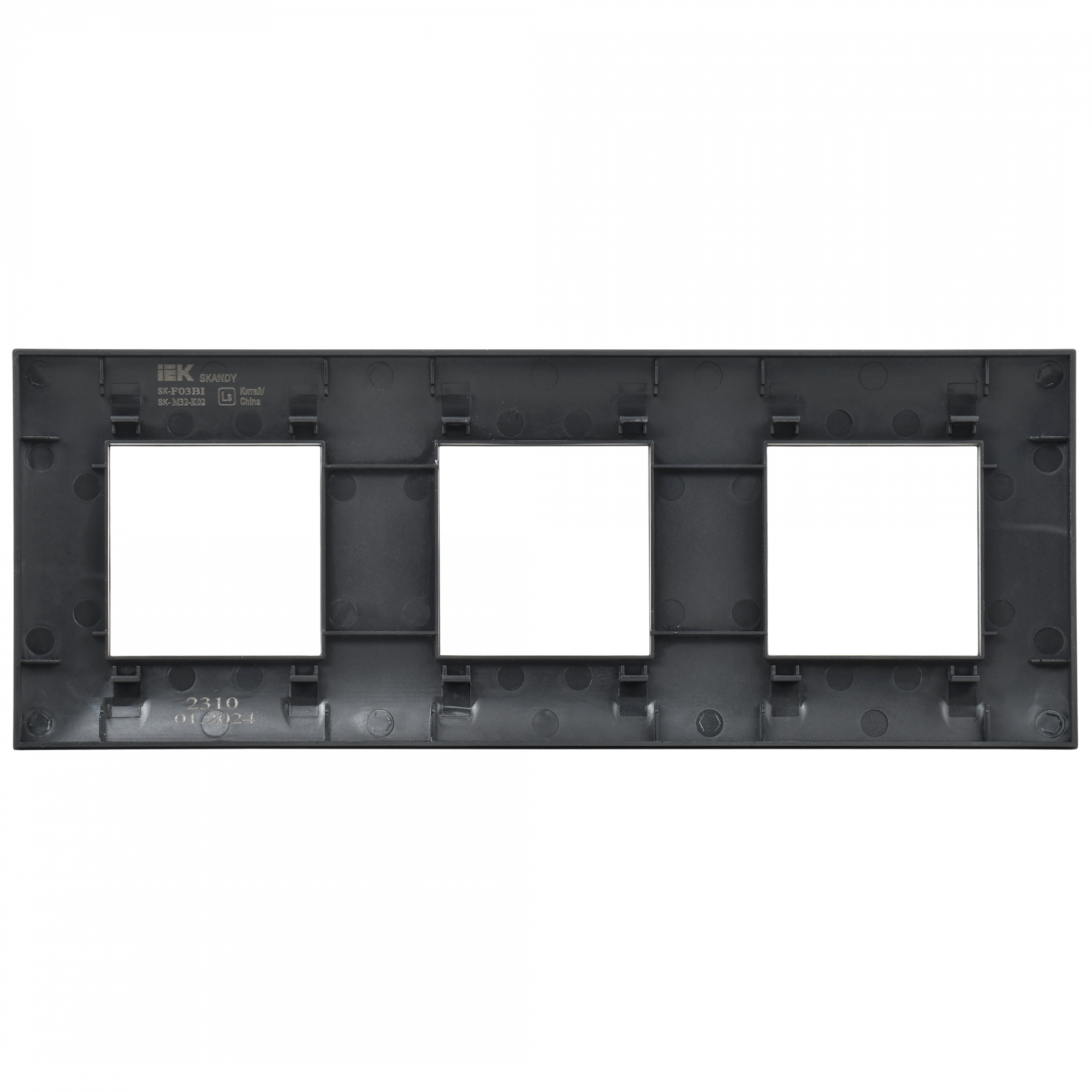 SKANDY Рамка 3-местная SK-F03Bl черный IEK SK-M32-K02