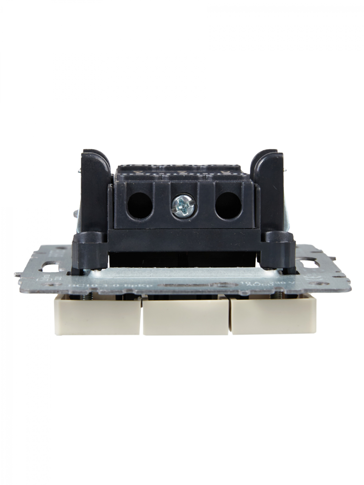 BRITE Выключатель трехклавишный 10А ВС10-3-0-БрКр бежевый IEK BR-V30-0-10-K10
